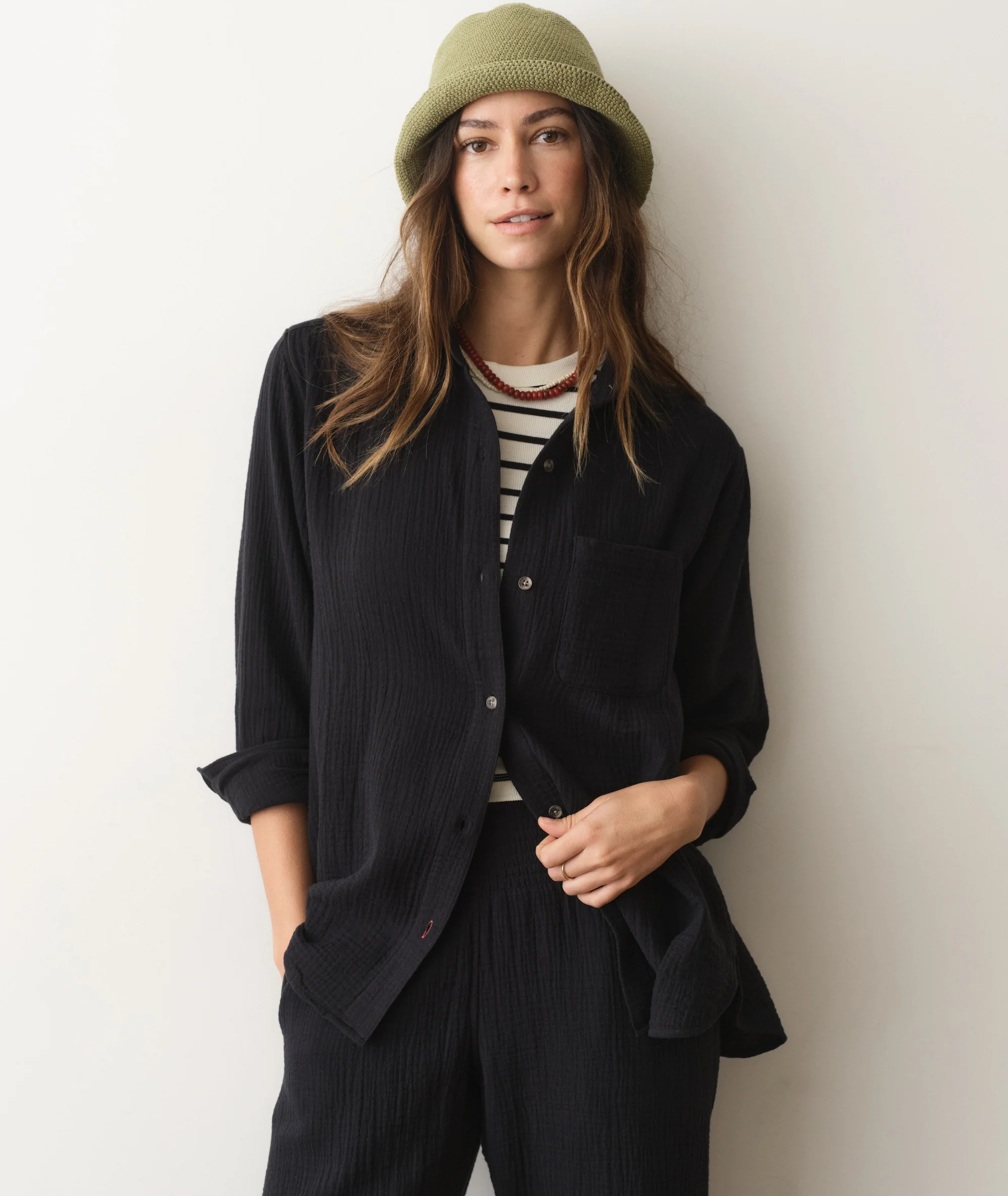 Jane Relaxed Double Cloth Shirt