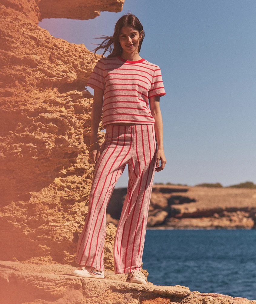Beach Terry Wide Leg Pant
