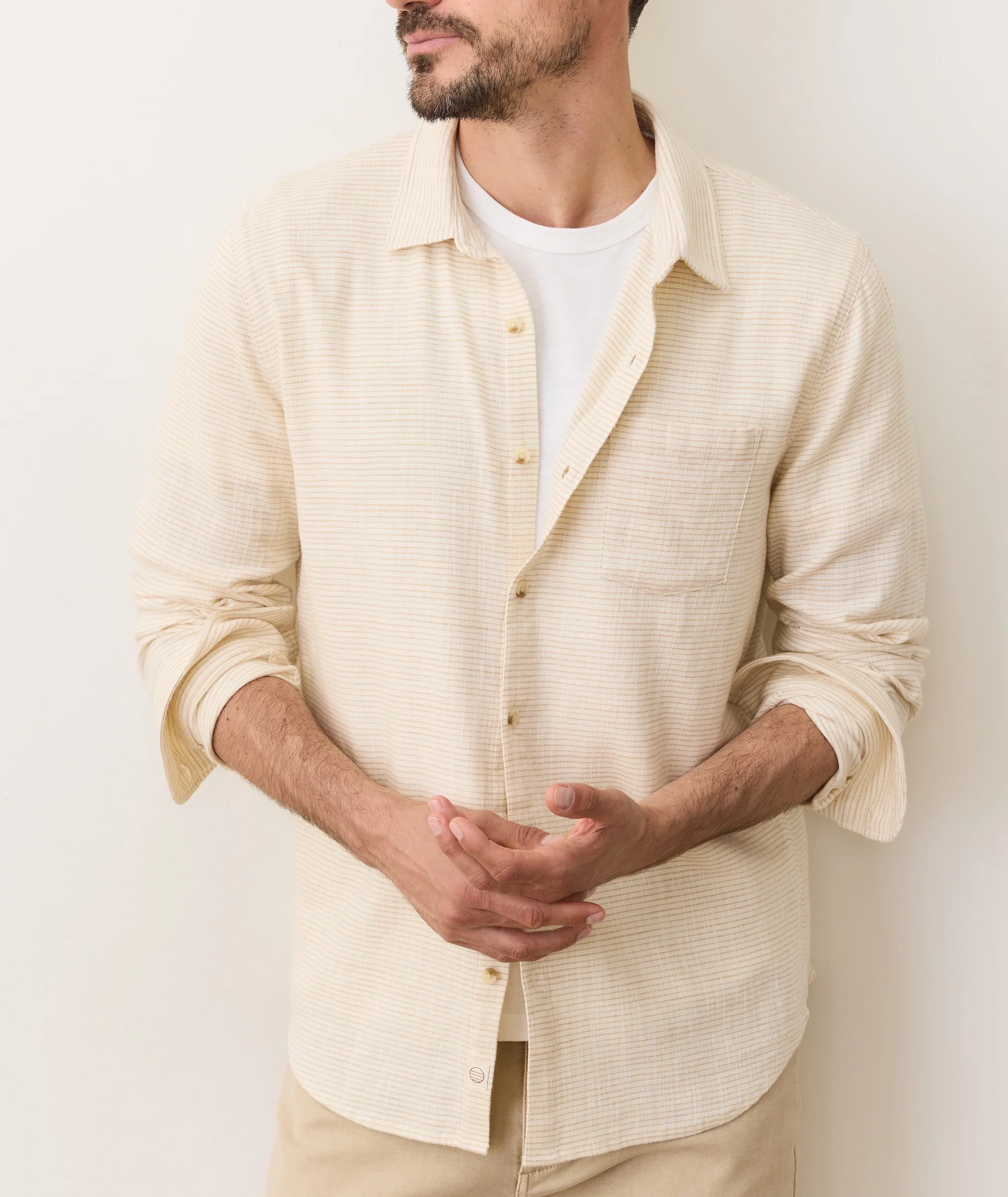 Stretch Selvage Long Sleeve Shirt - Image 3