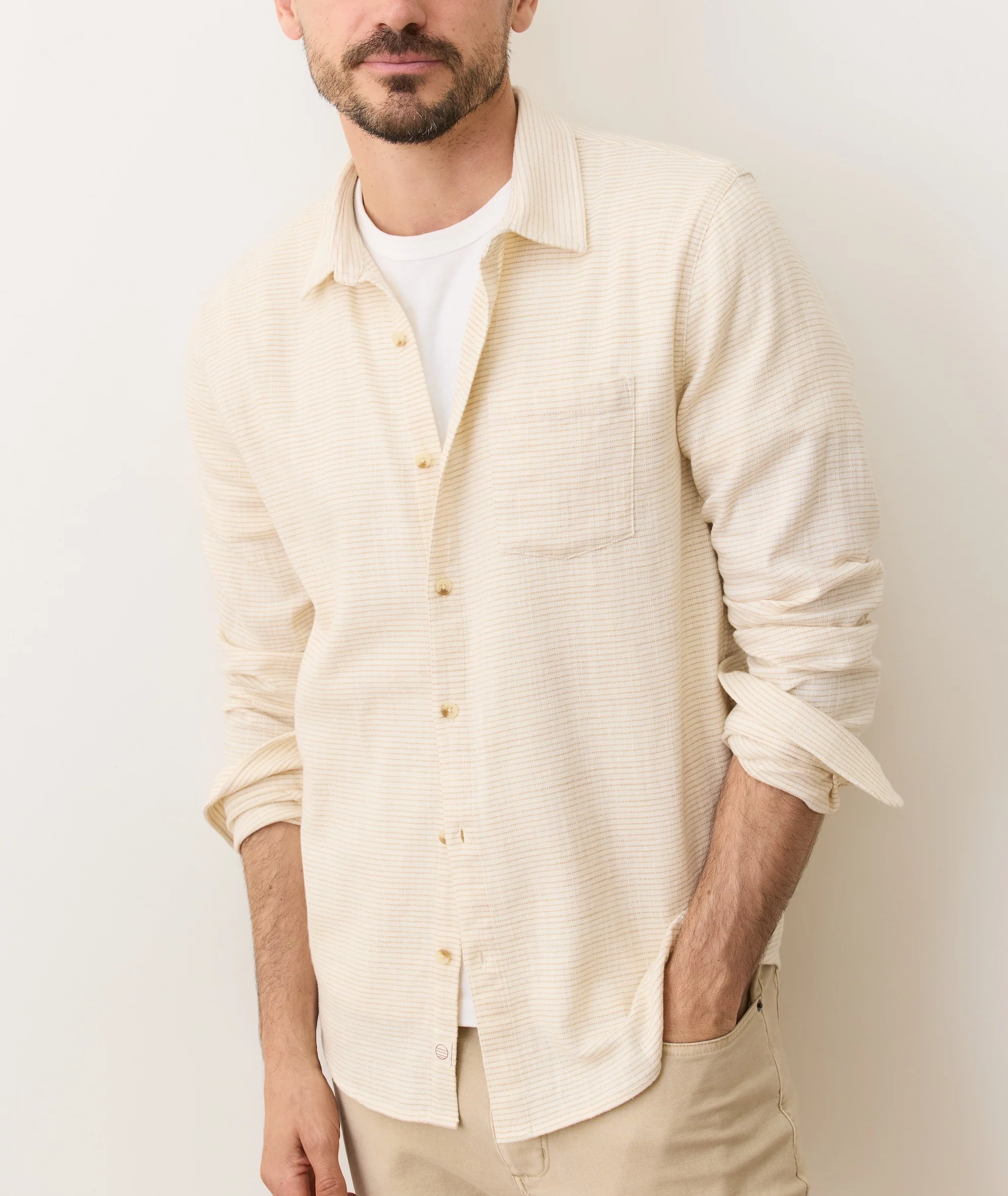 Stretch Selvage Long Sleeve Shirt - Image 2