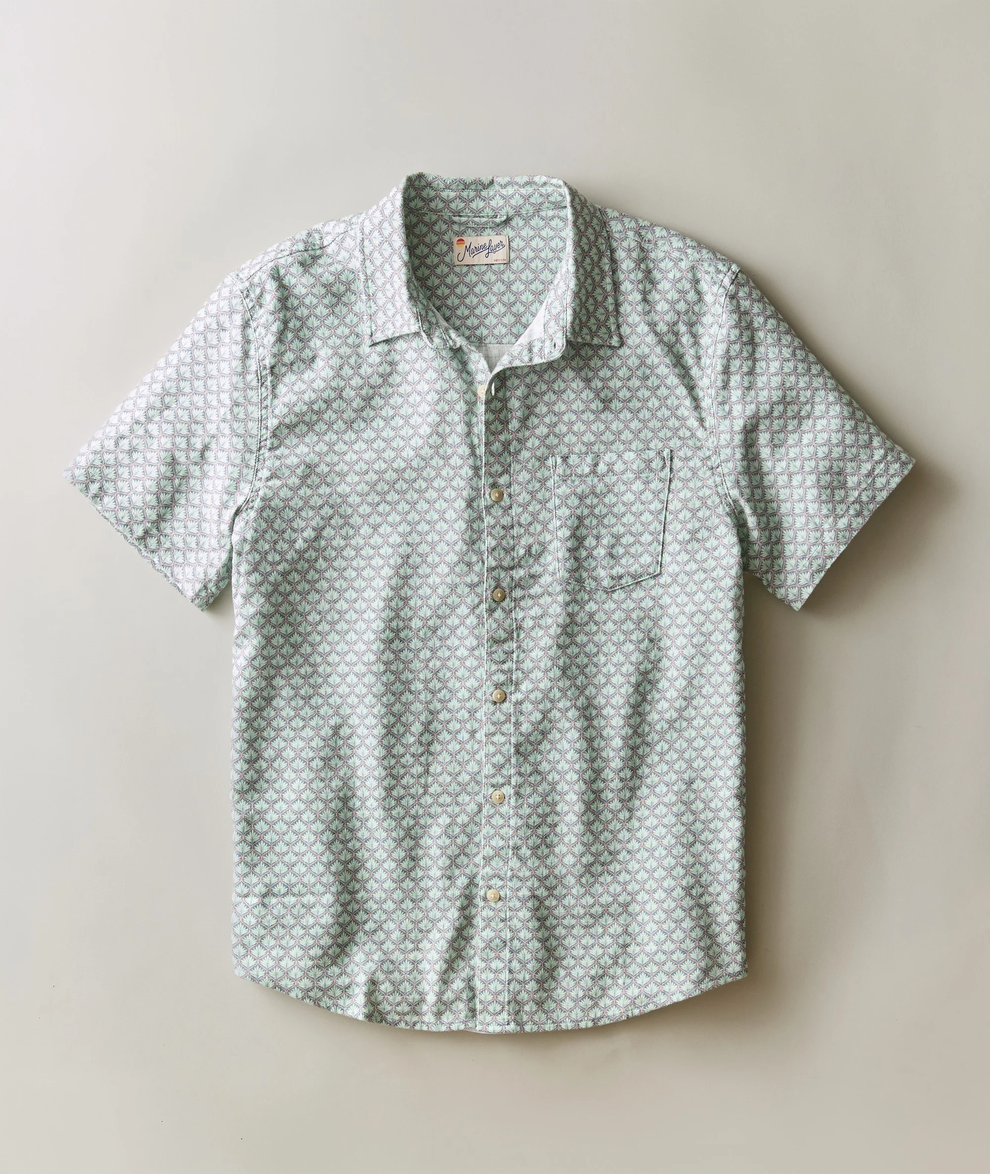 Stretch Selvage Short Sleeve Shirt