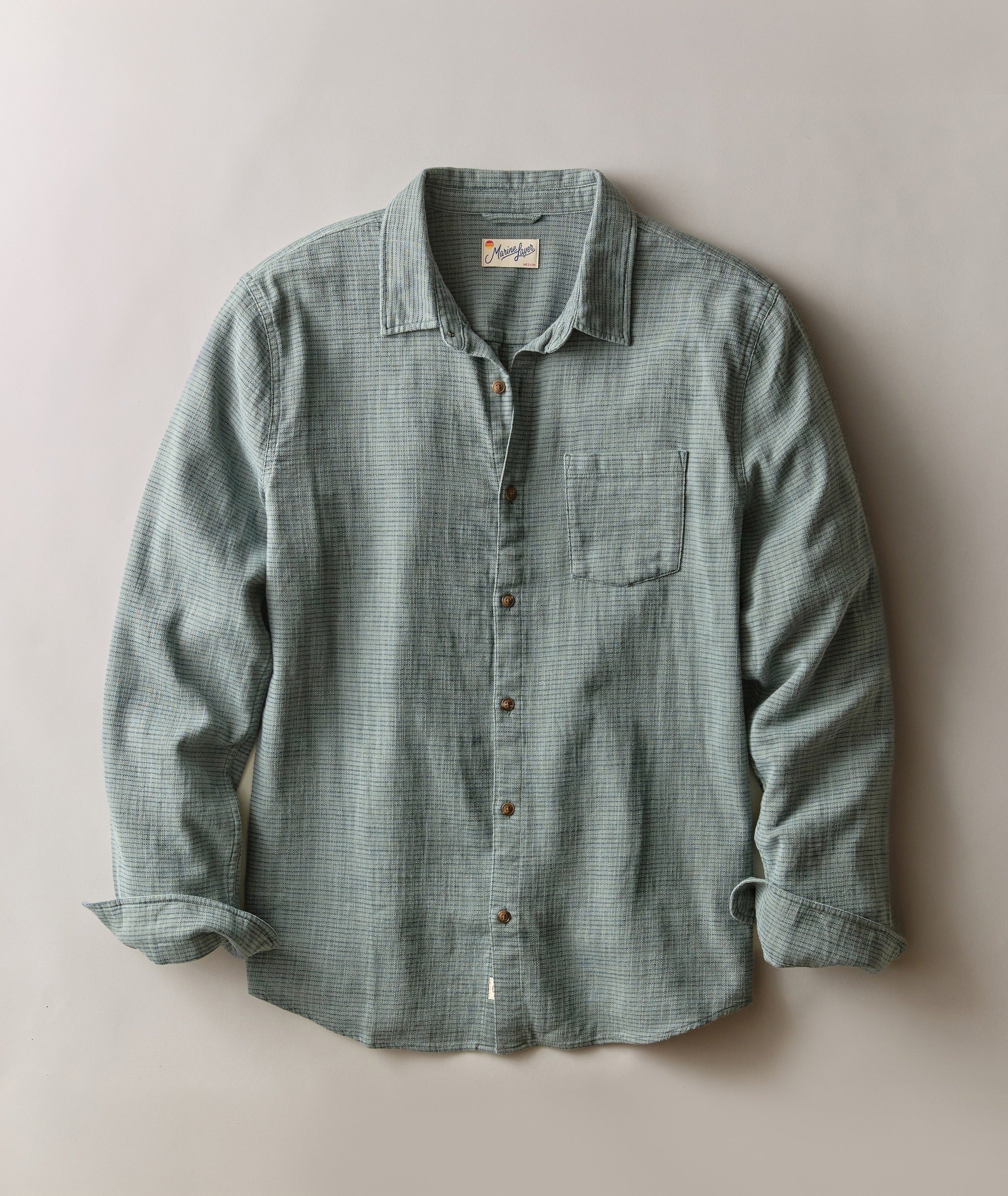 Stretch Selvage Long Sleeve Shirt