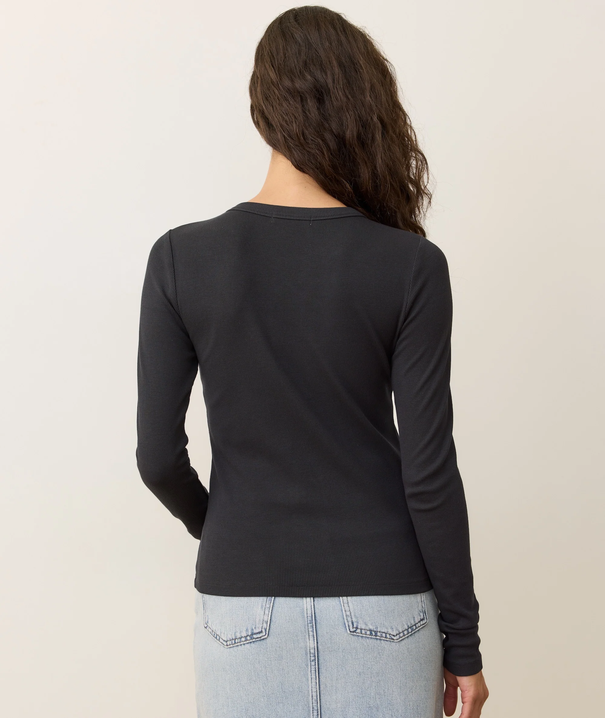 Lexi Rib Sun-In Long Sleeve Crew Tee - Image 6