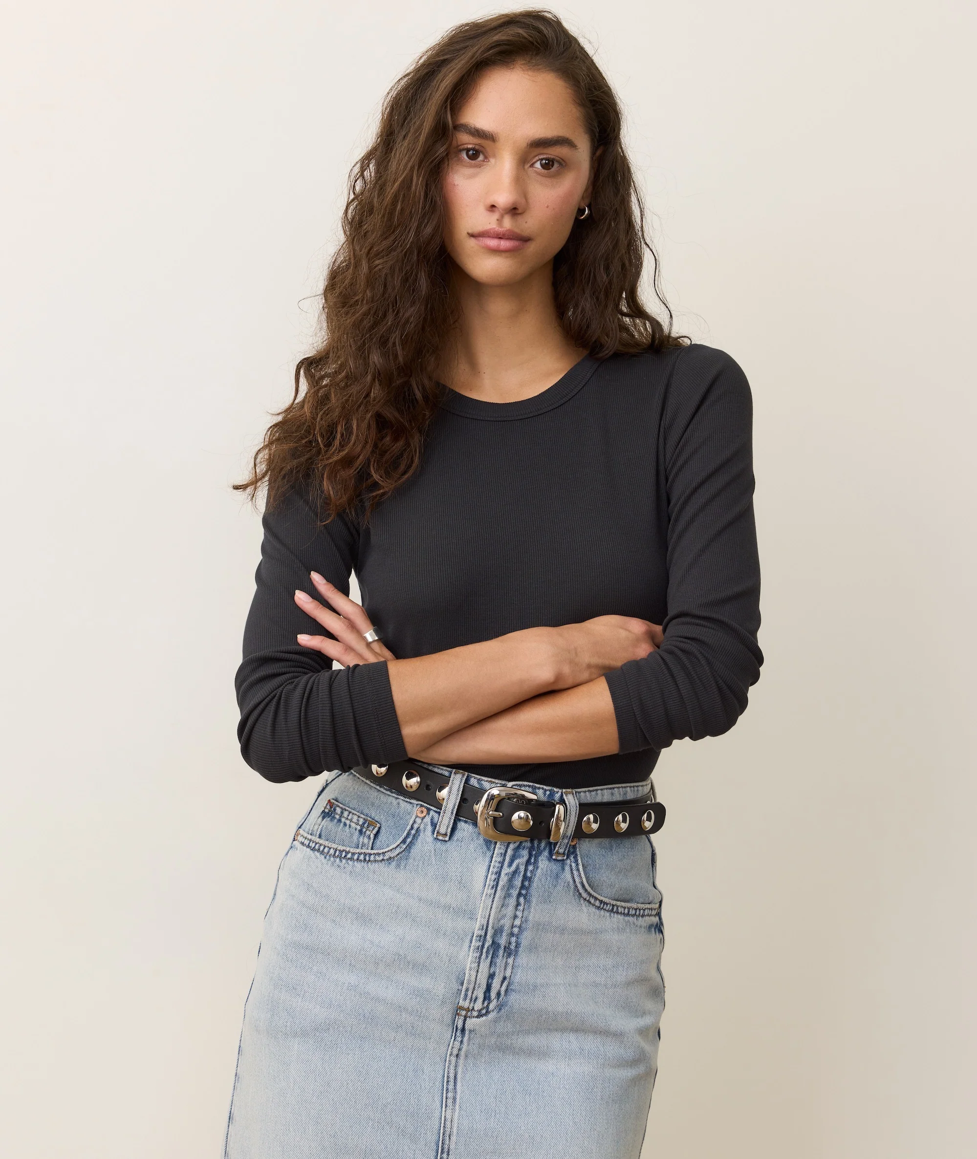 Lexi Rib Sun-In Long Sleeve Crew Tee - Image 3