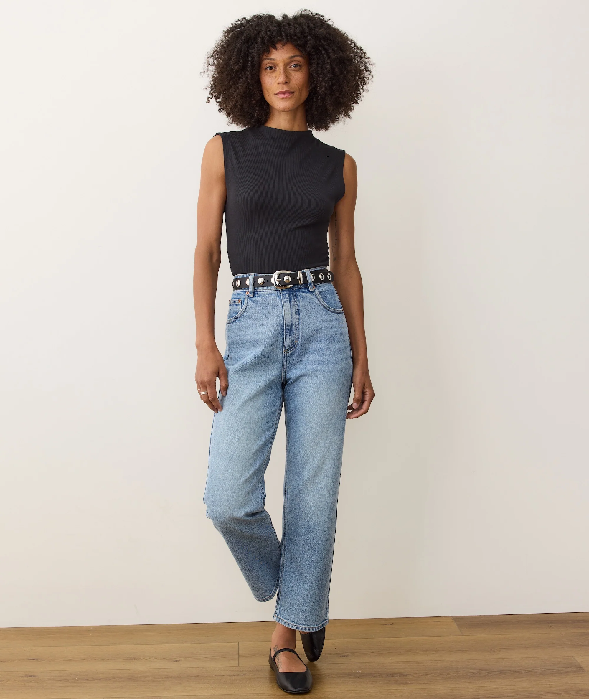 Lexi Rib Sun-In Mockneck Top - Image 4