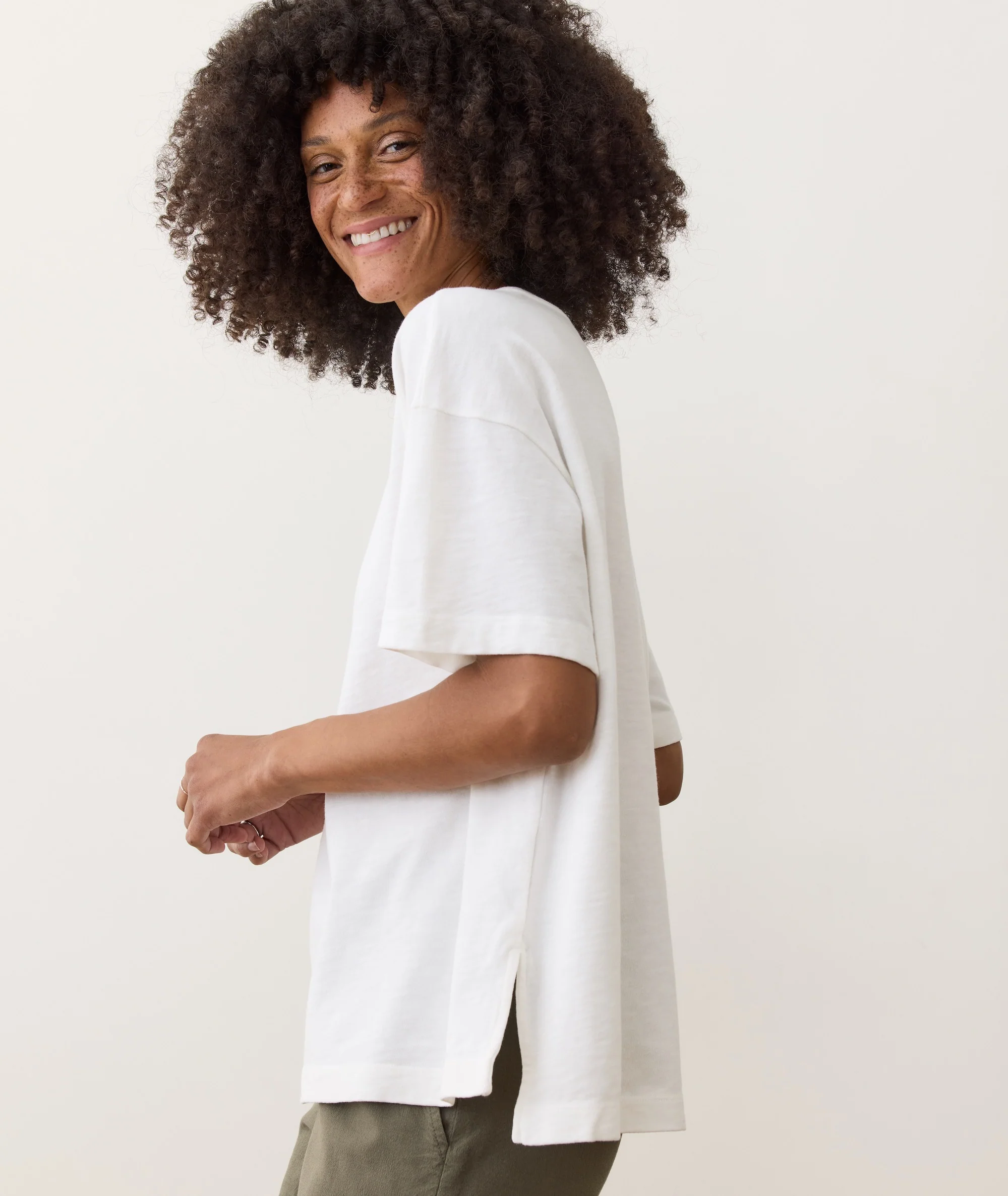 Sadie Vintage Slub Oversized Tee - Image 2