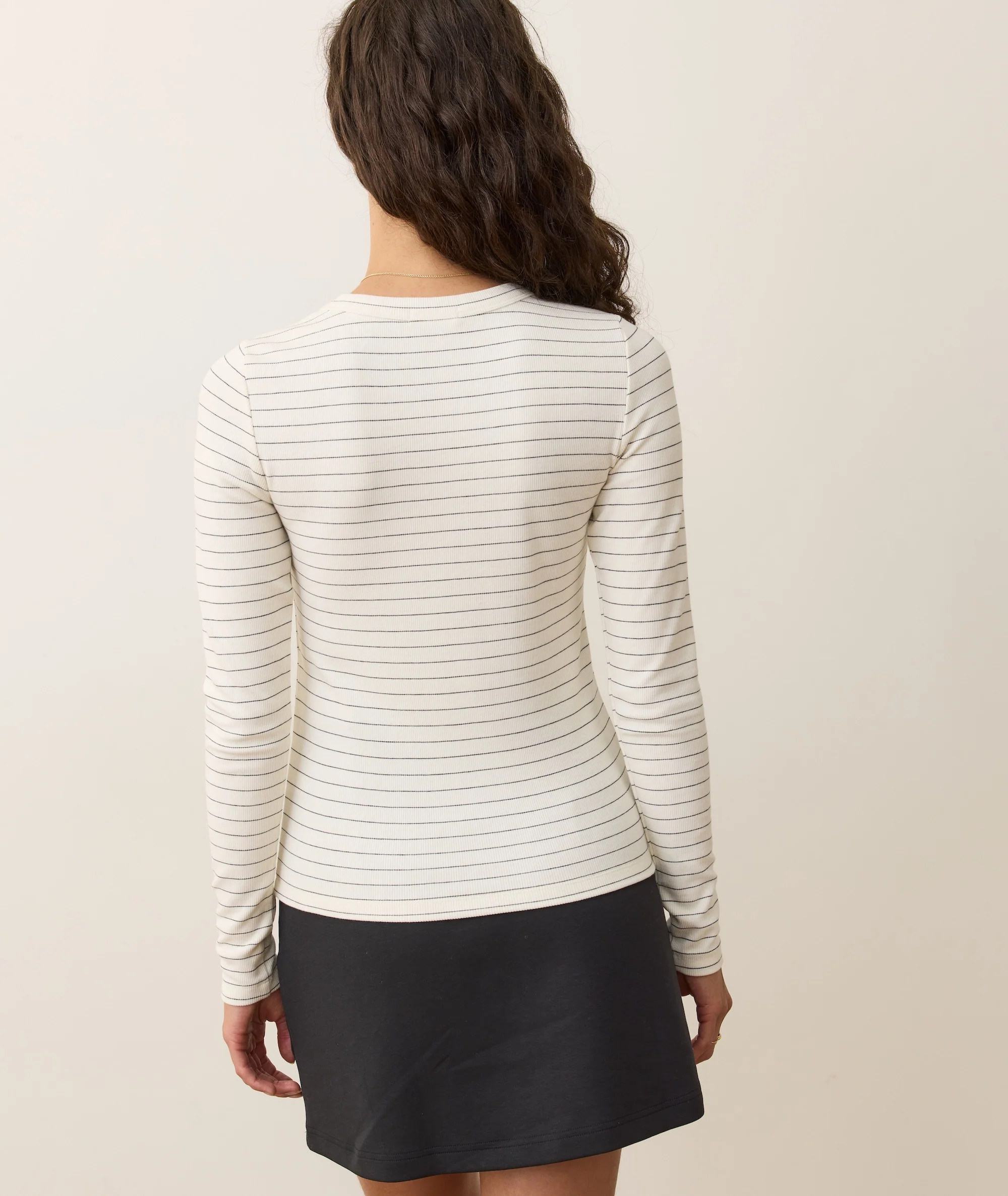 Lexi Rib Sun-In Long Sleeve Crew Tee - Image 3
