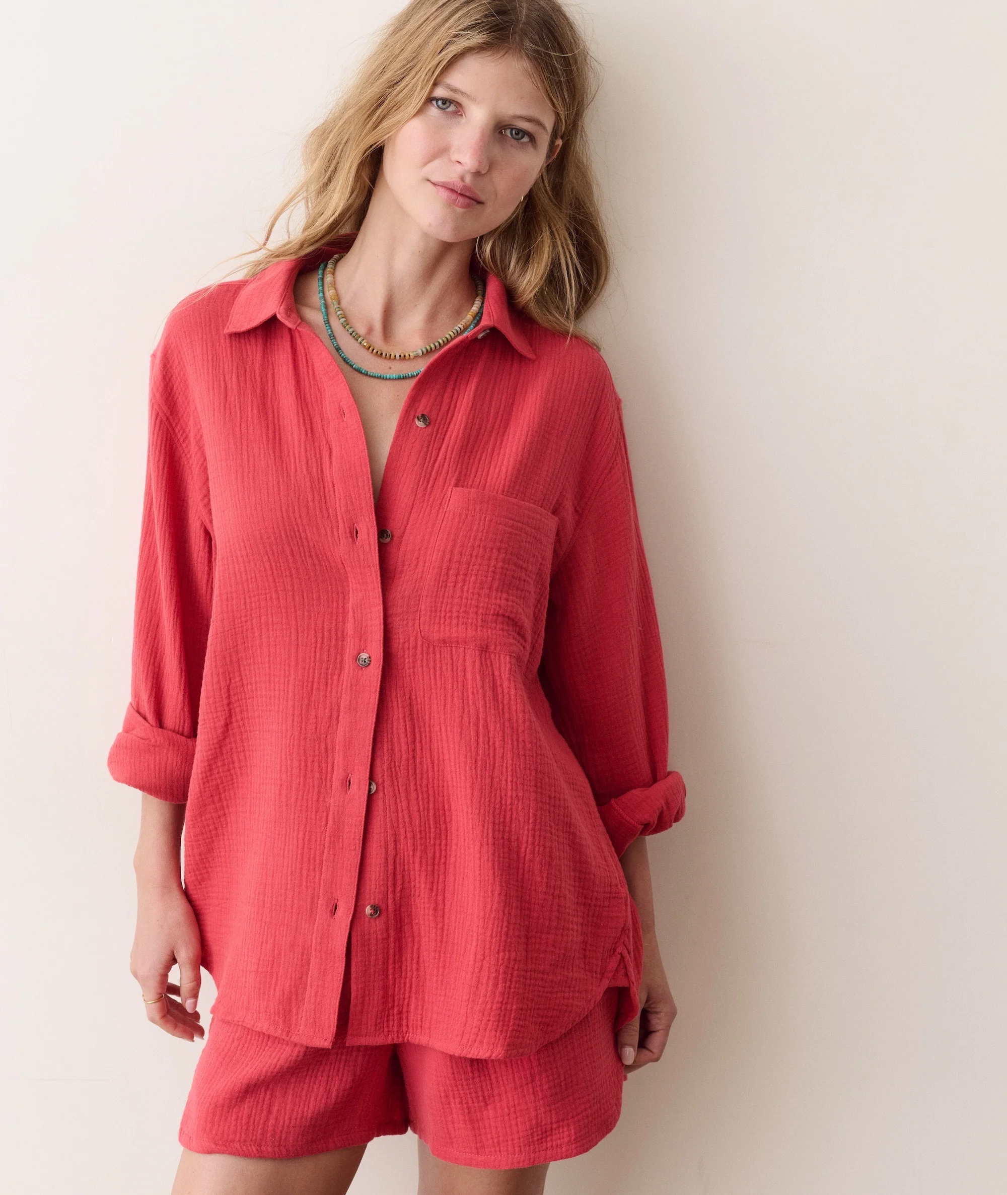 Jane Relaxed Double Cloth Shirt