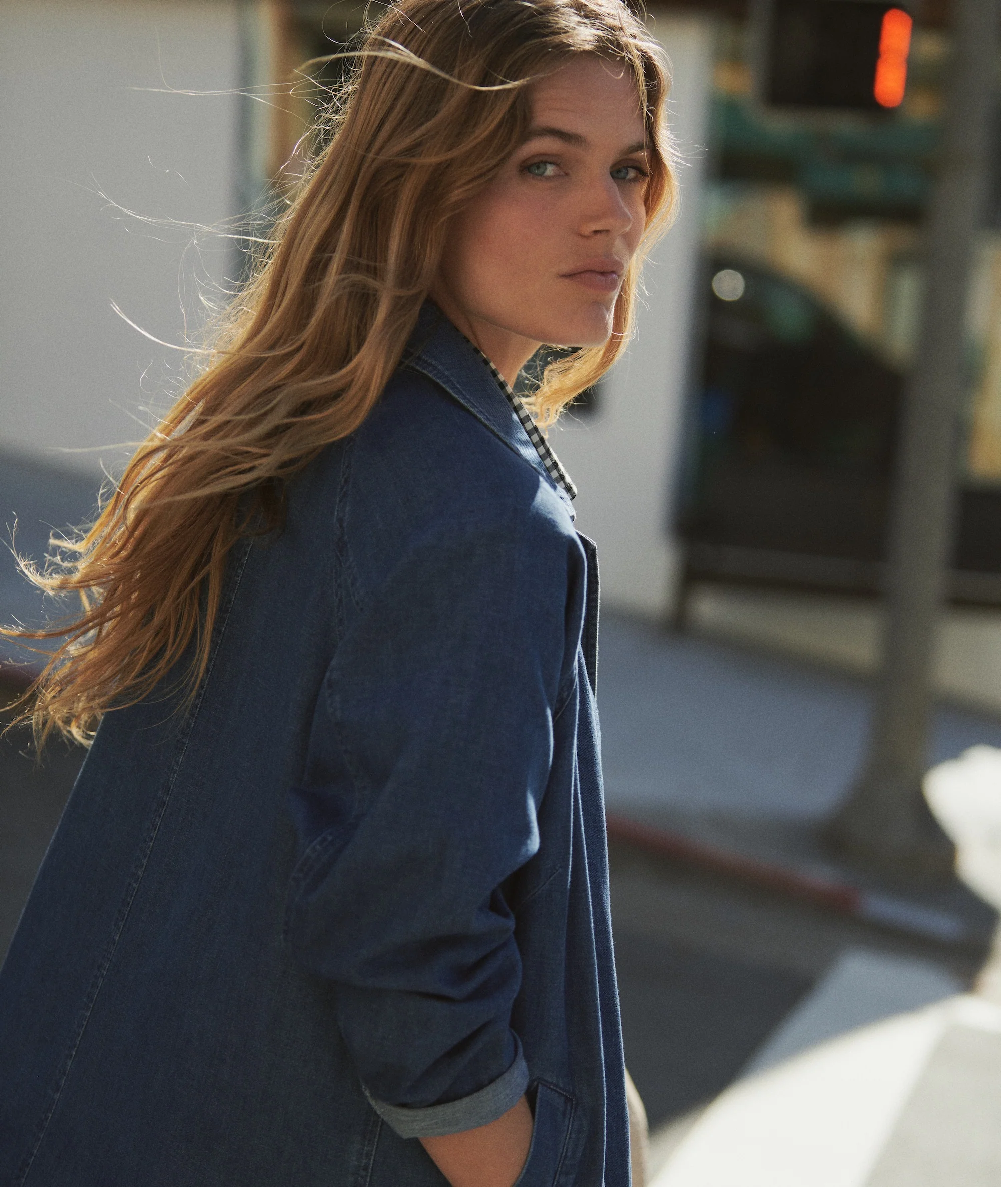Hayes Denim Trench Coat - Image 4