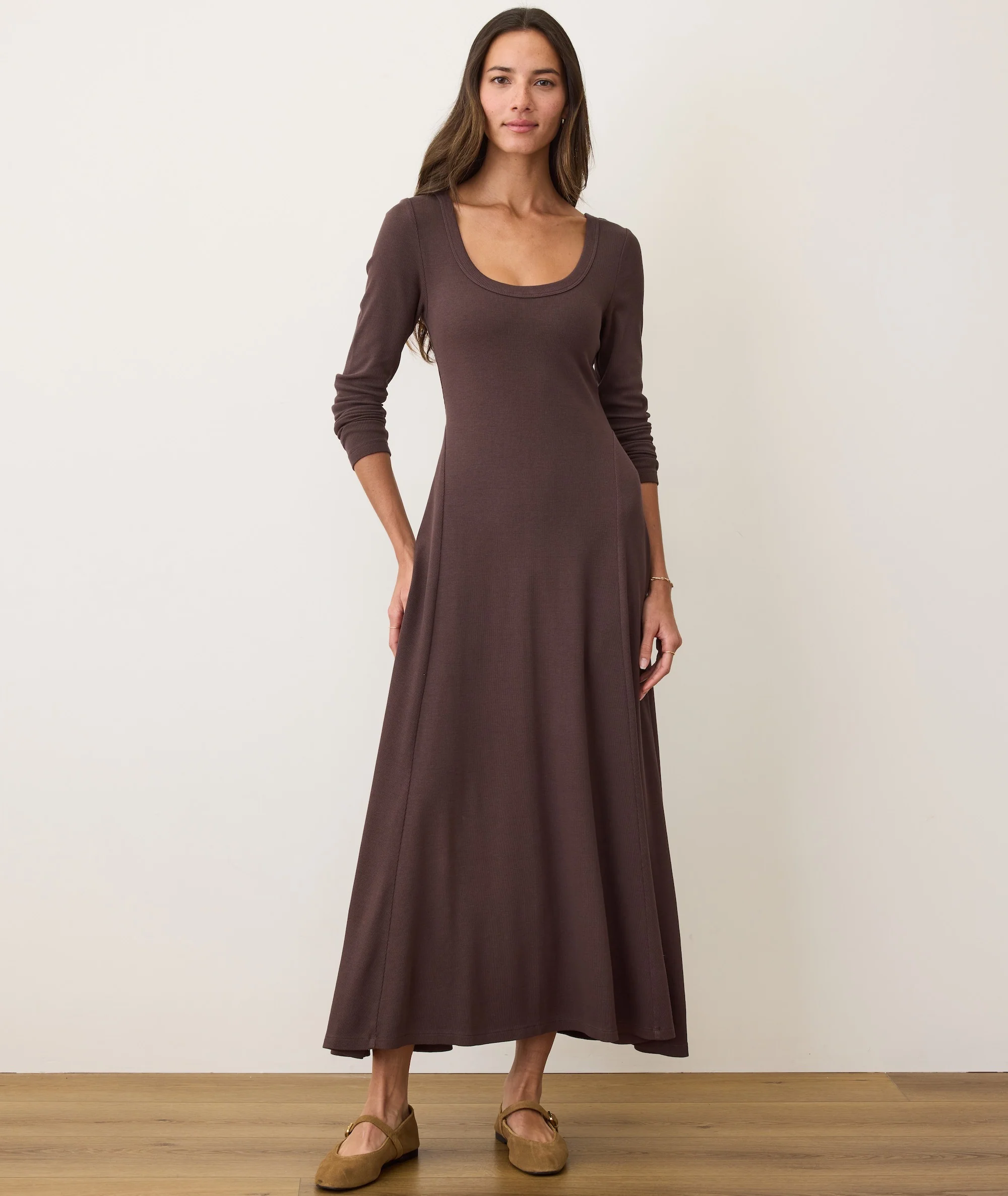 Lexi Rib Fit & Flare Dress