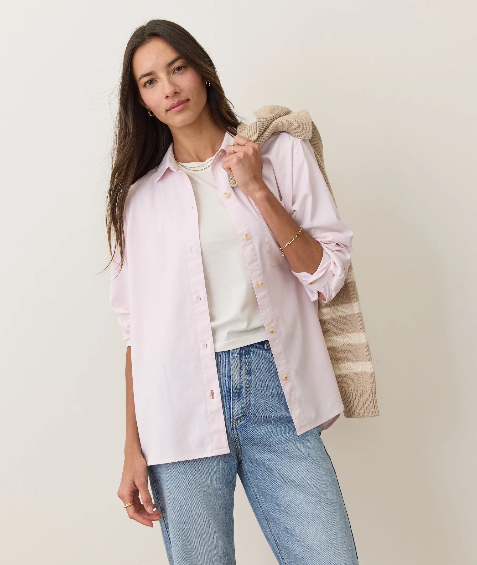 Jane Relaxed California Oxford Shirt - Image 3