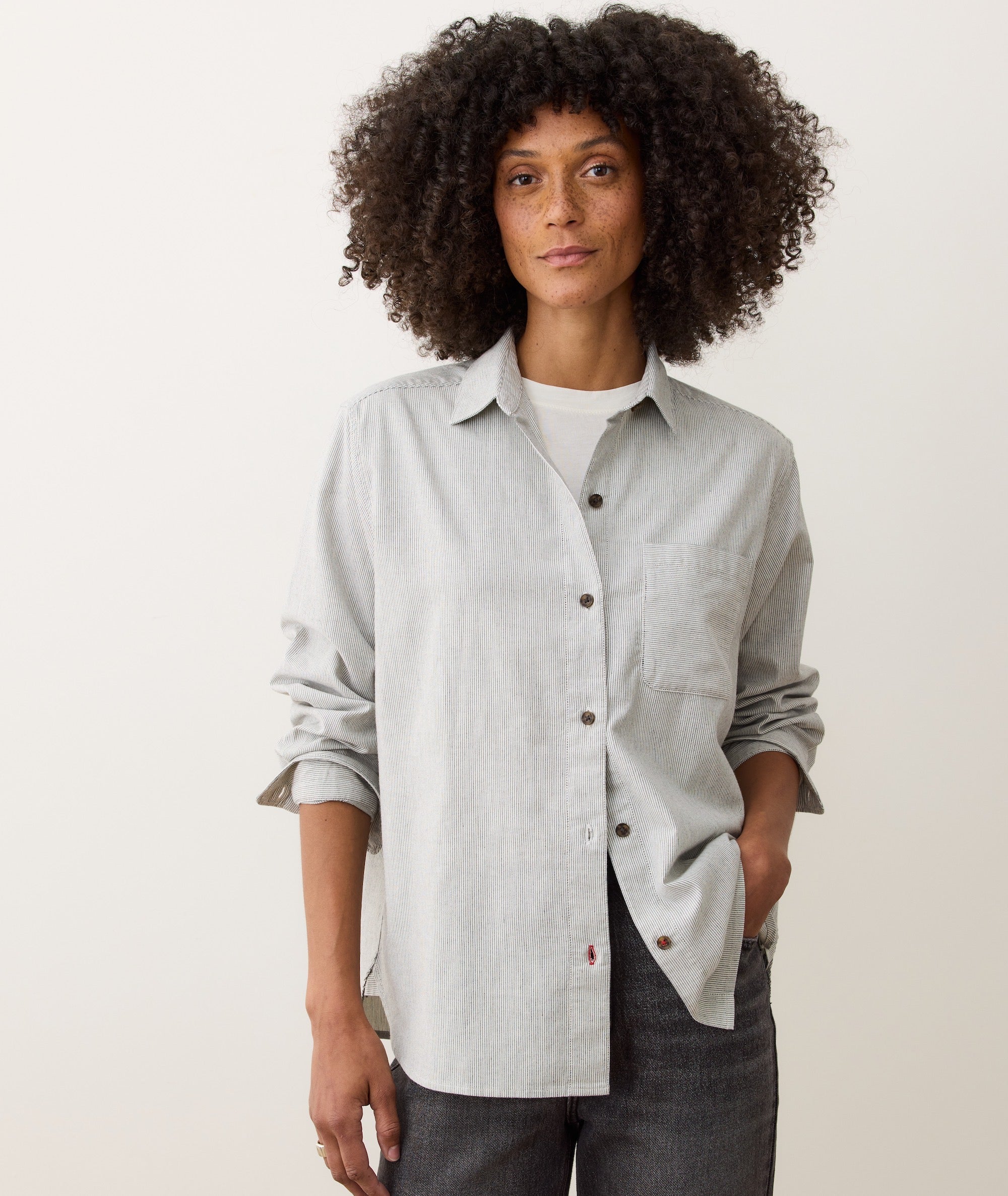 Jane Relaxed California Oxford Shirt - Image 3