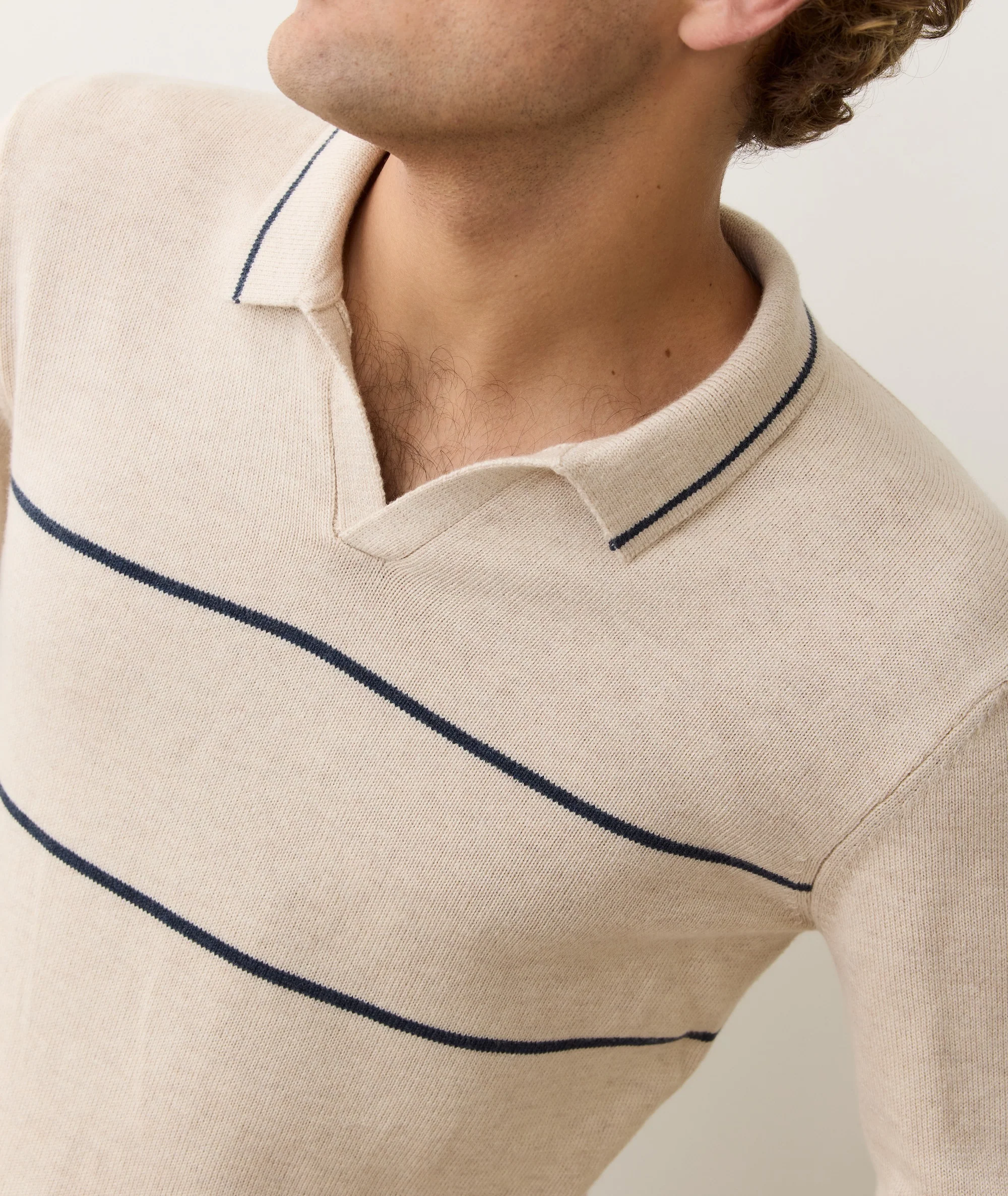 Liam Long Sleeve Sweater Polo - Image 8