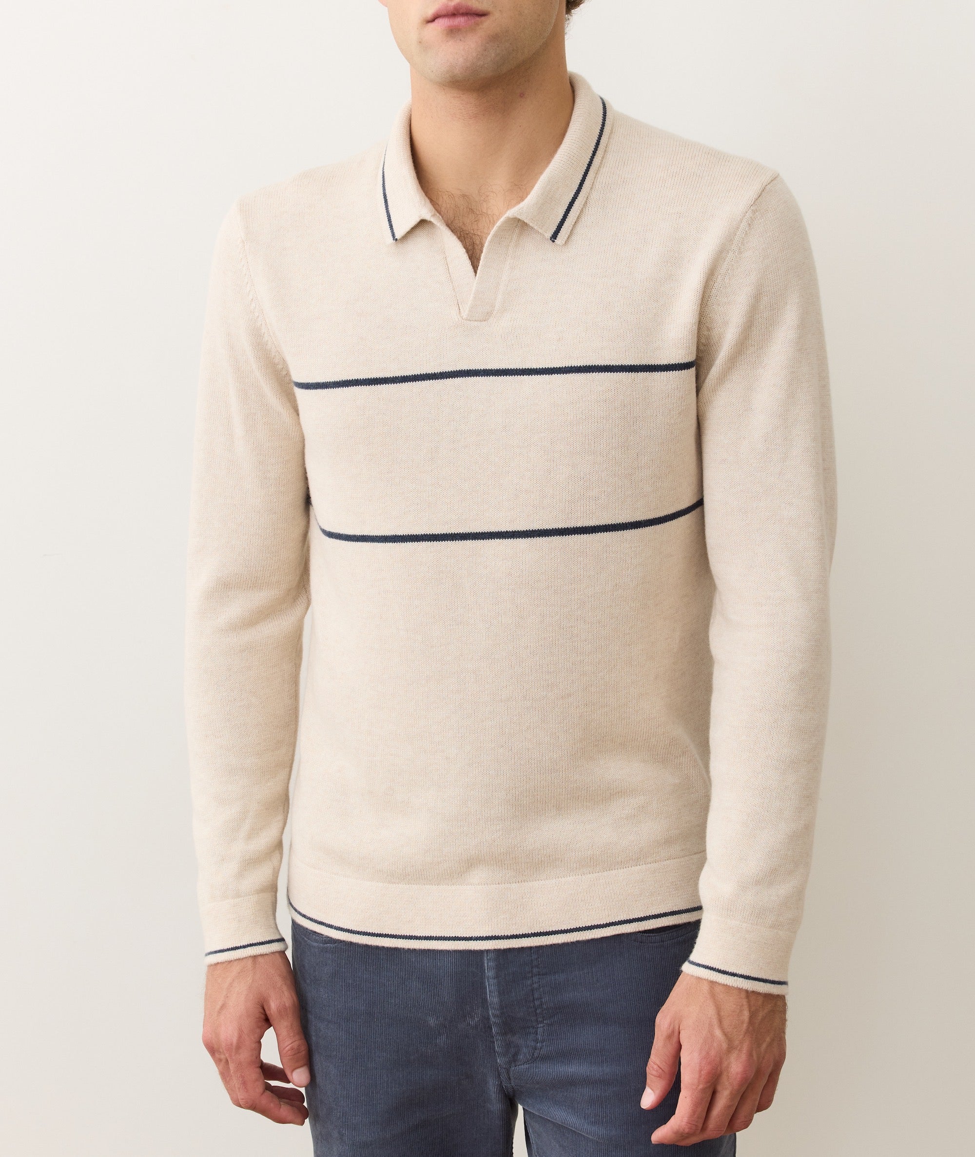 Liam Long Sleeve Sweater Polo - Image 5