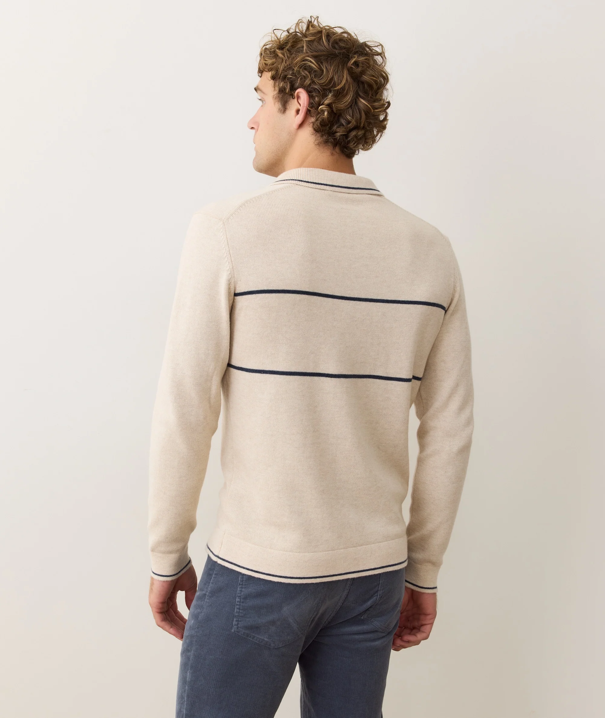 Liam Long Sleeve Sweater Polo - Image 6