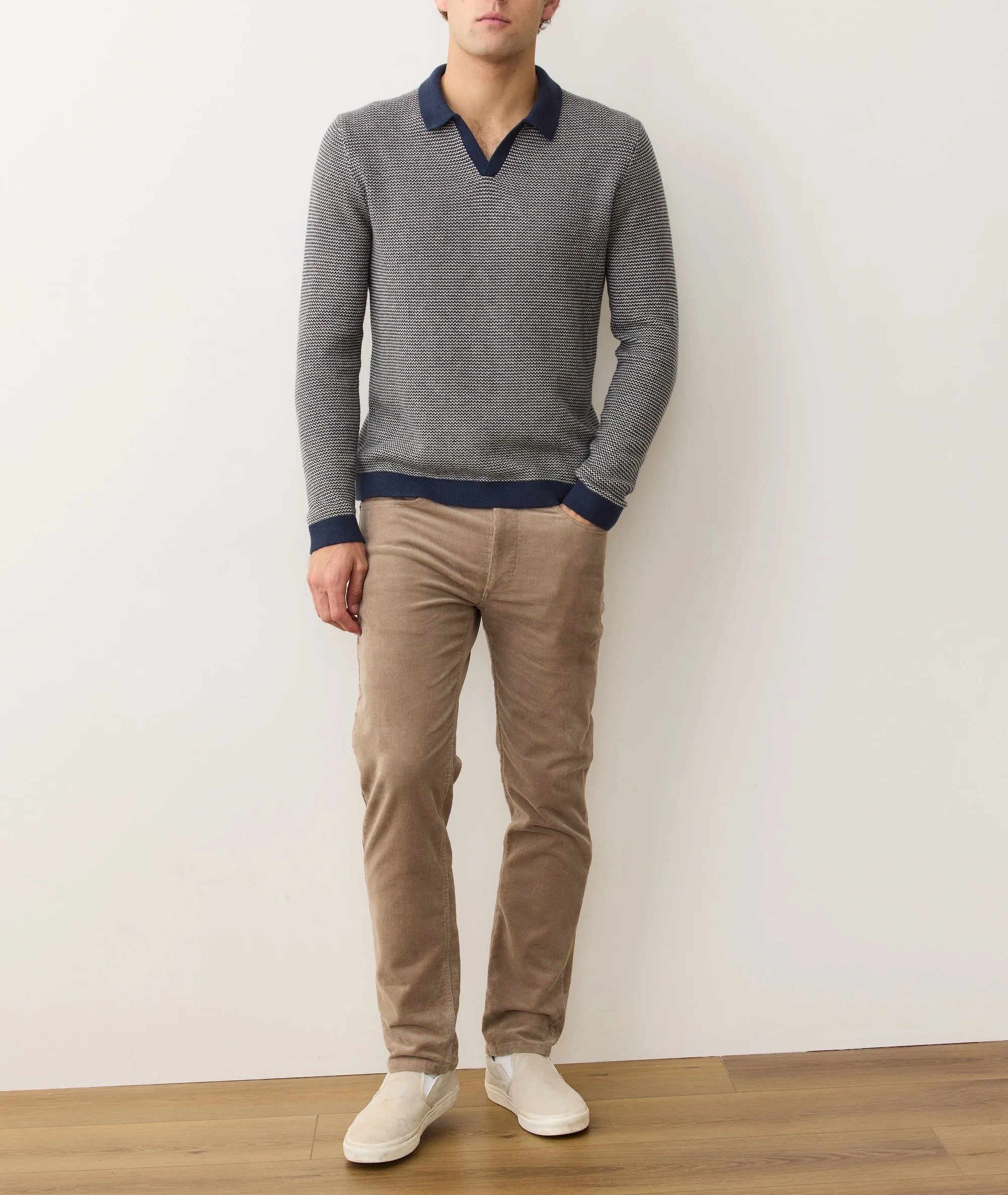 Liam Long Sleeve Sweater Polo - Image 4