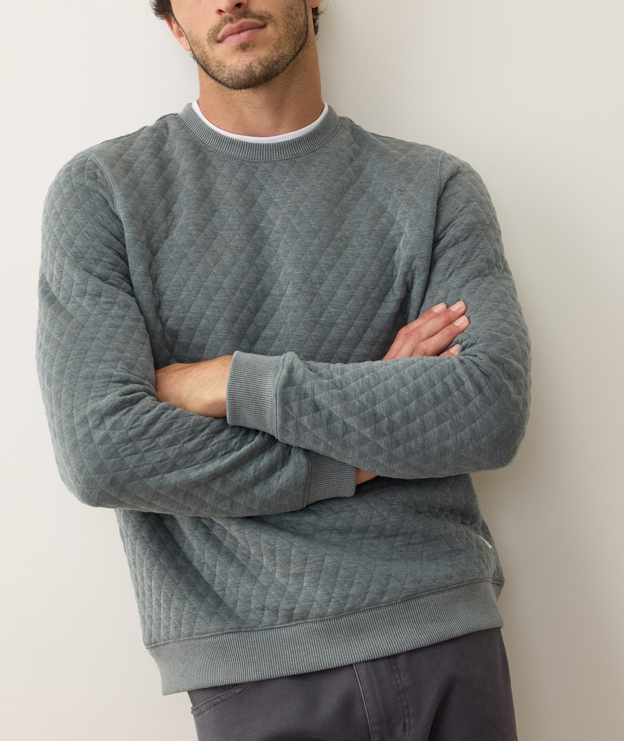 Corbet Quilted Crewneck - Image 3