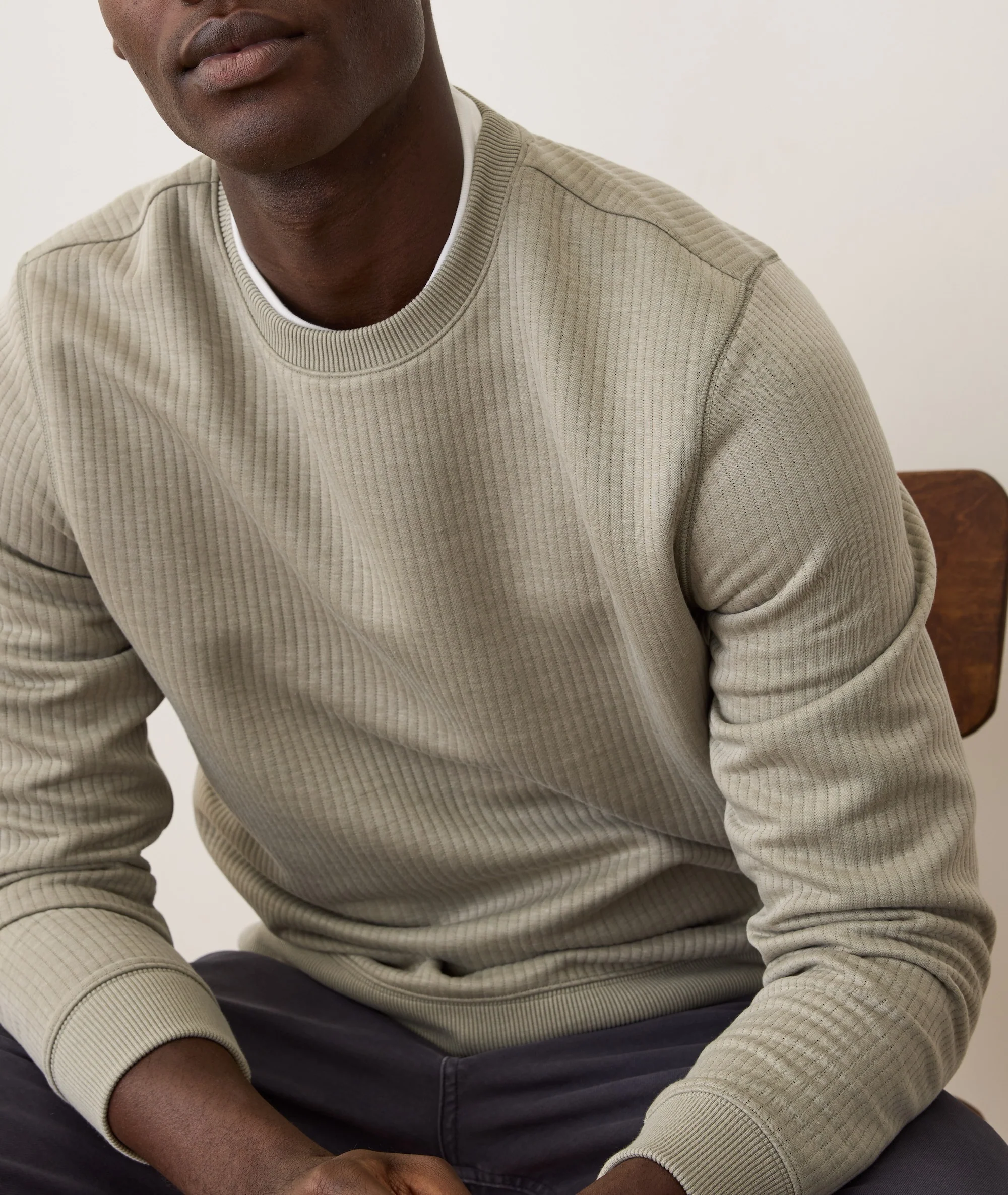 Corbet Quilted Crewneck - Image 3