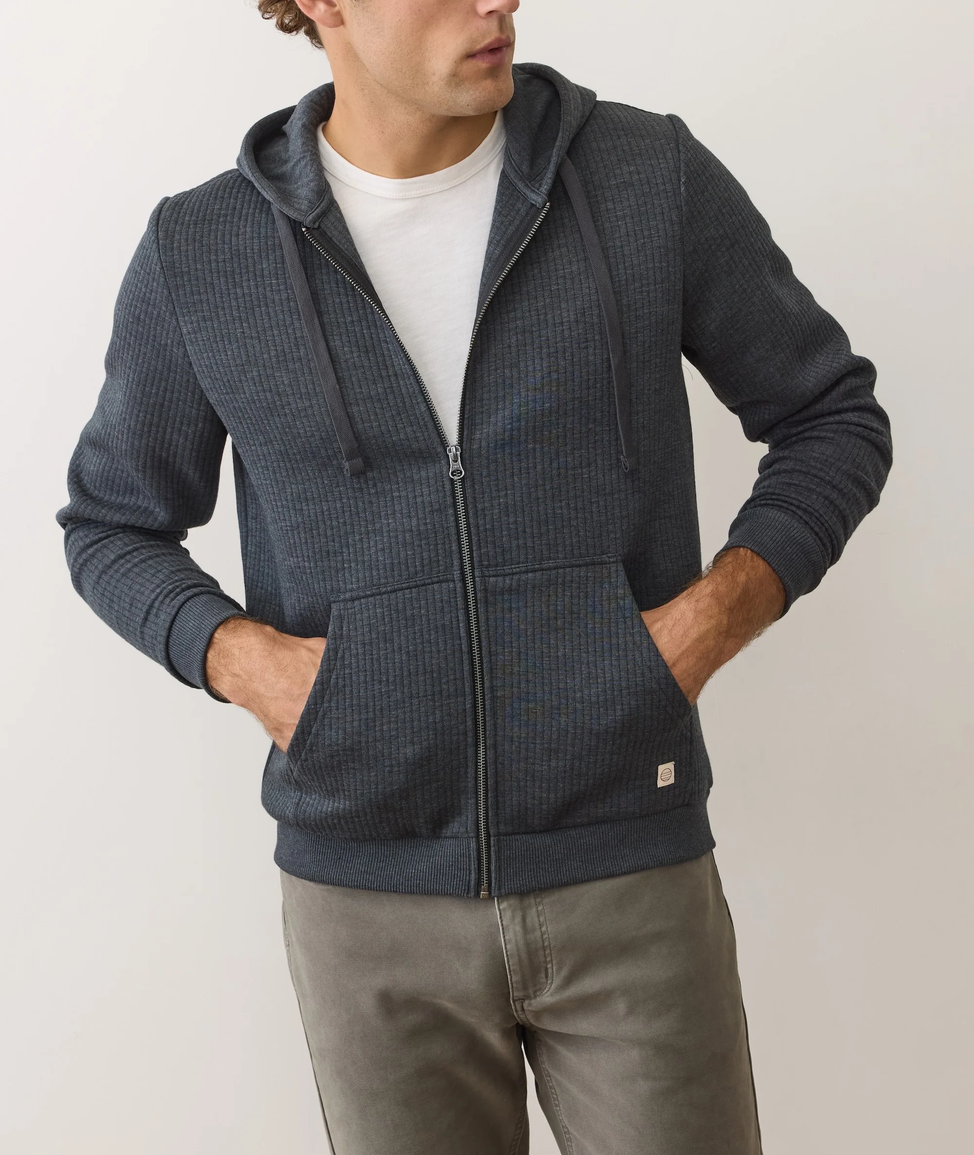 Corbet Quilted Zip Hoodie - Image 2