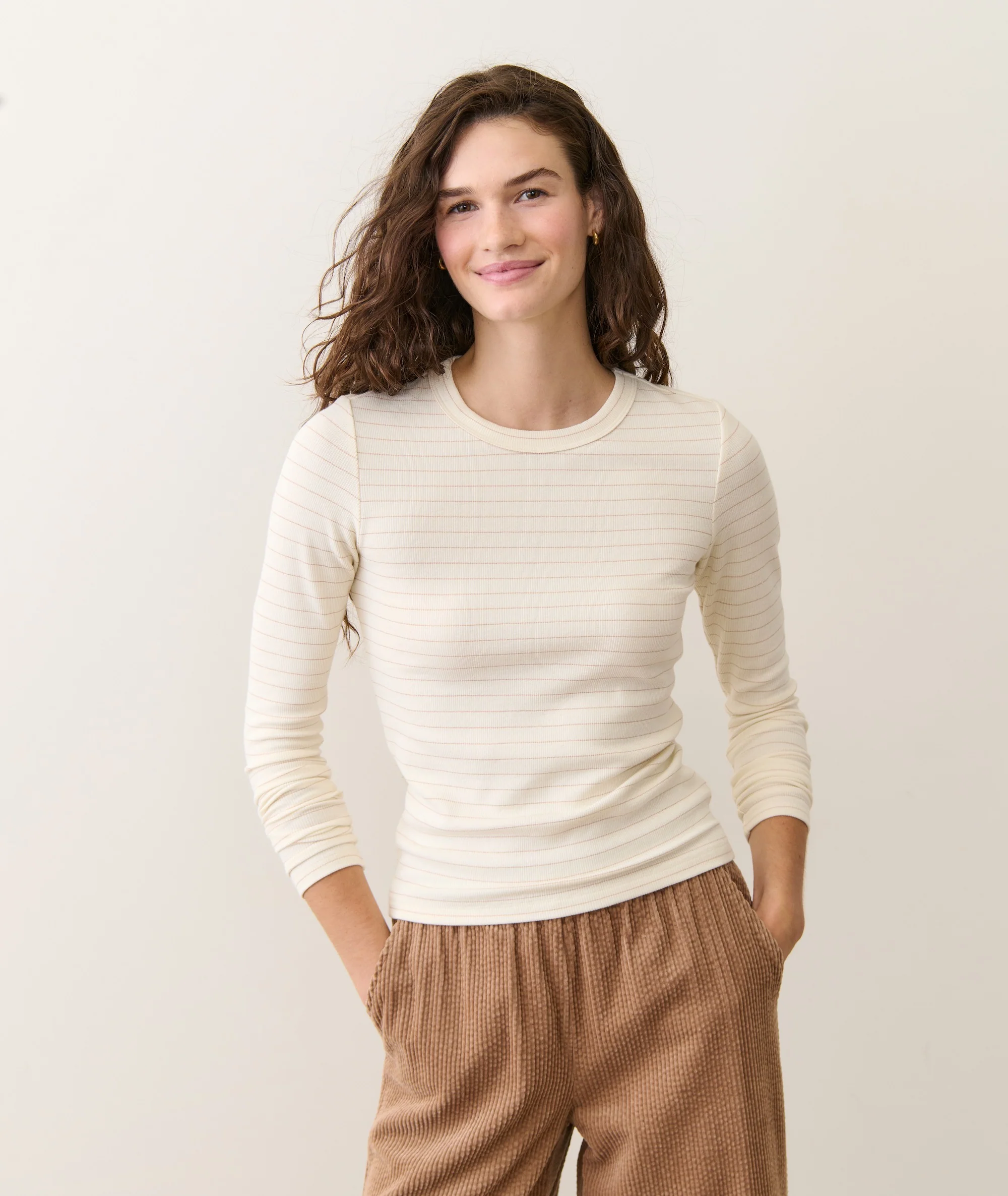 Lexi Rib Sun-In Long Sleeve Crew Tee - Image 3