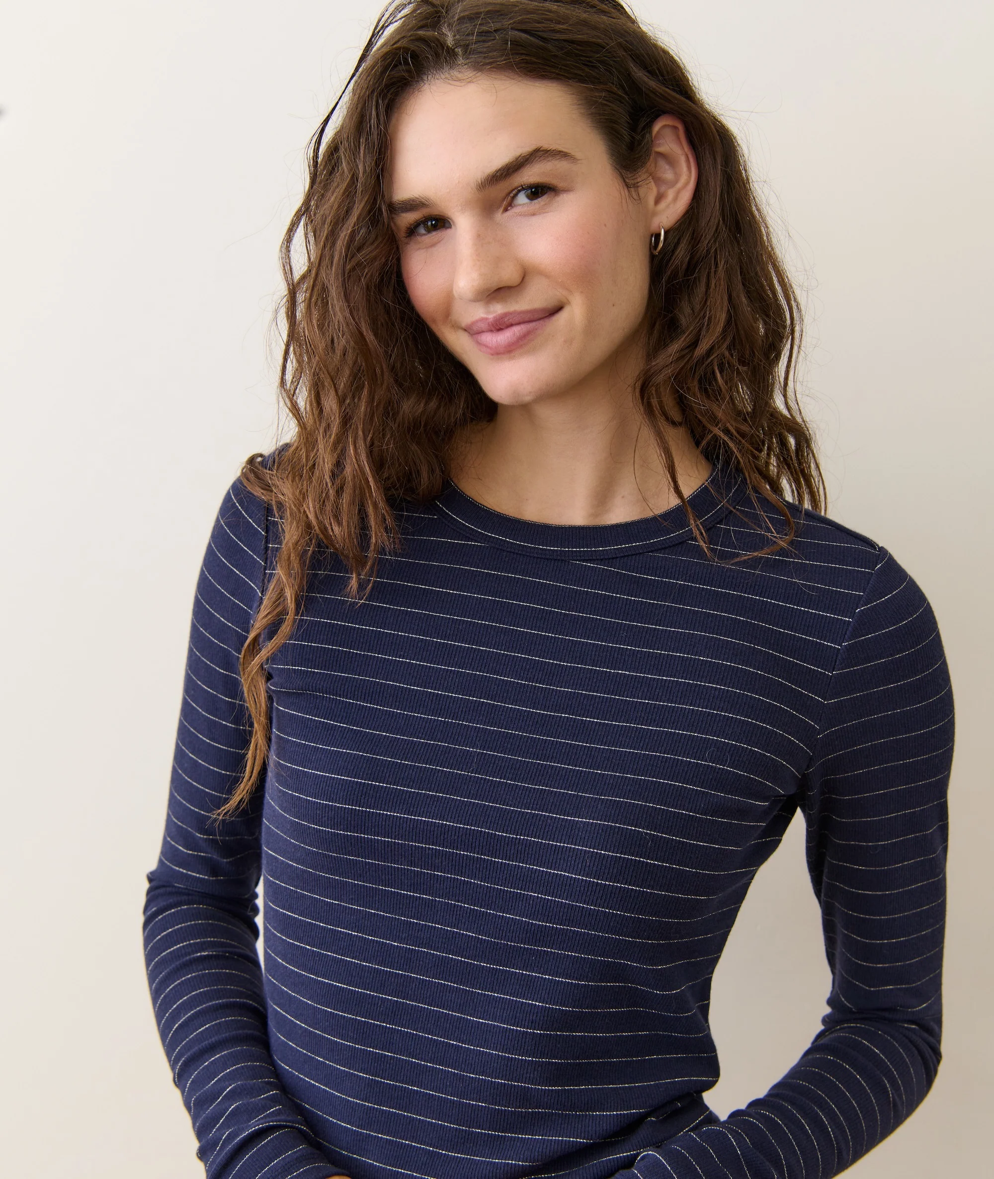 Lexi Rib Sun-In Long Sleeve Crew Tee - Image 4