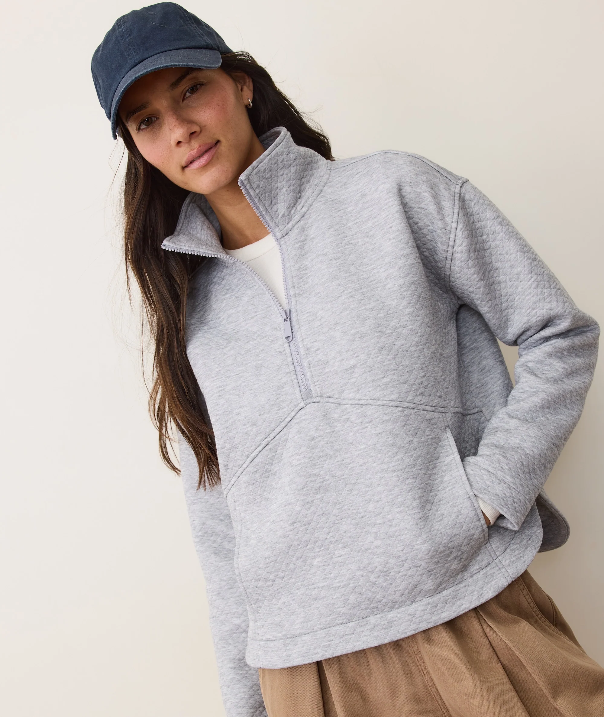 Corbet Quilted Half Zip - Image 2