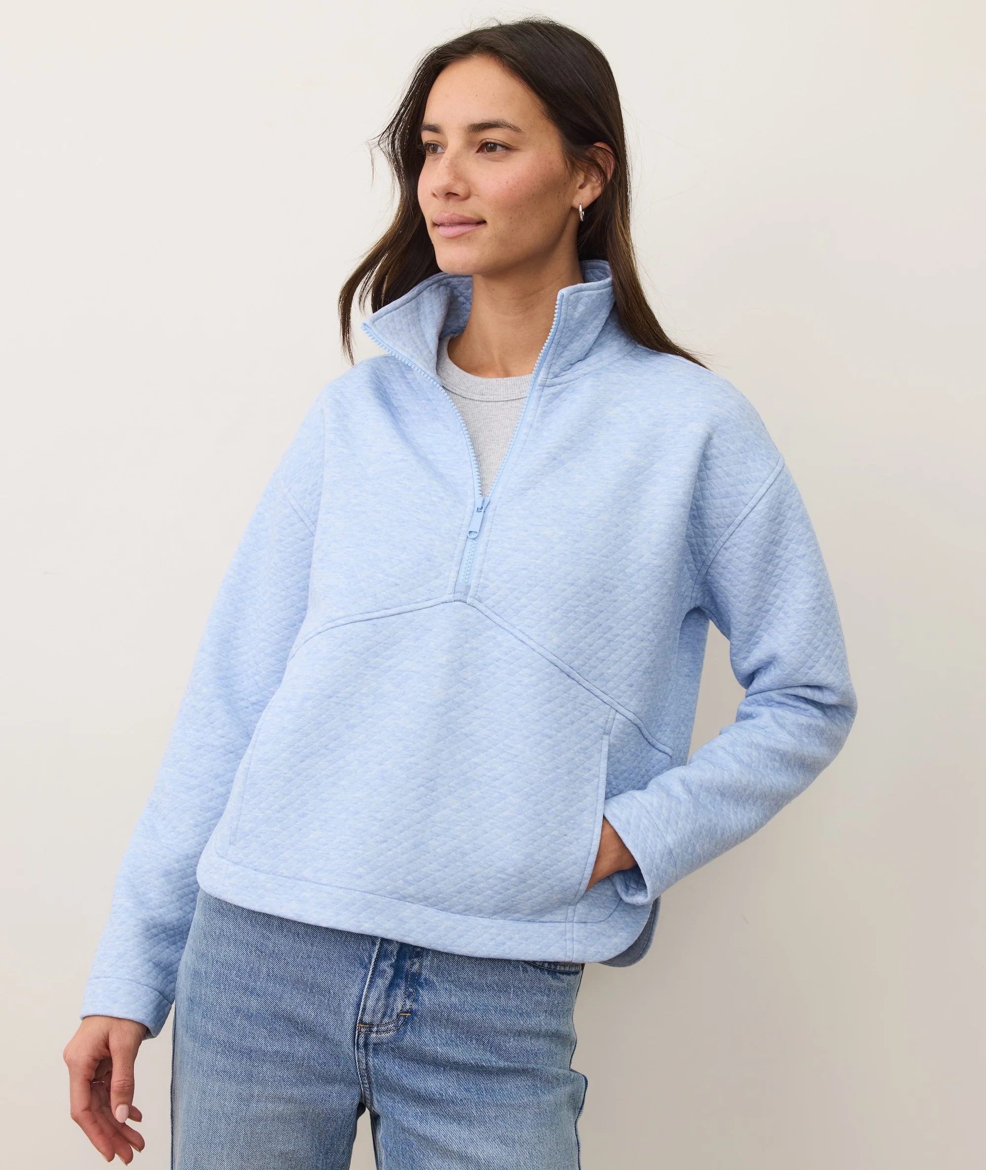 Corbet Quilted Half Zip - Image 3