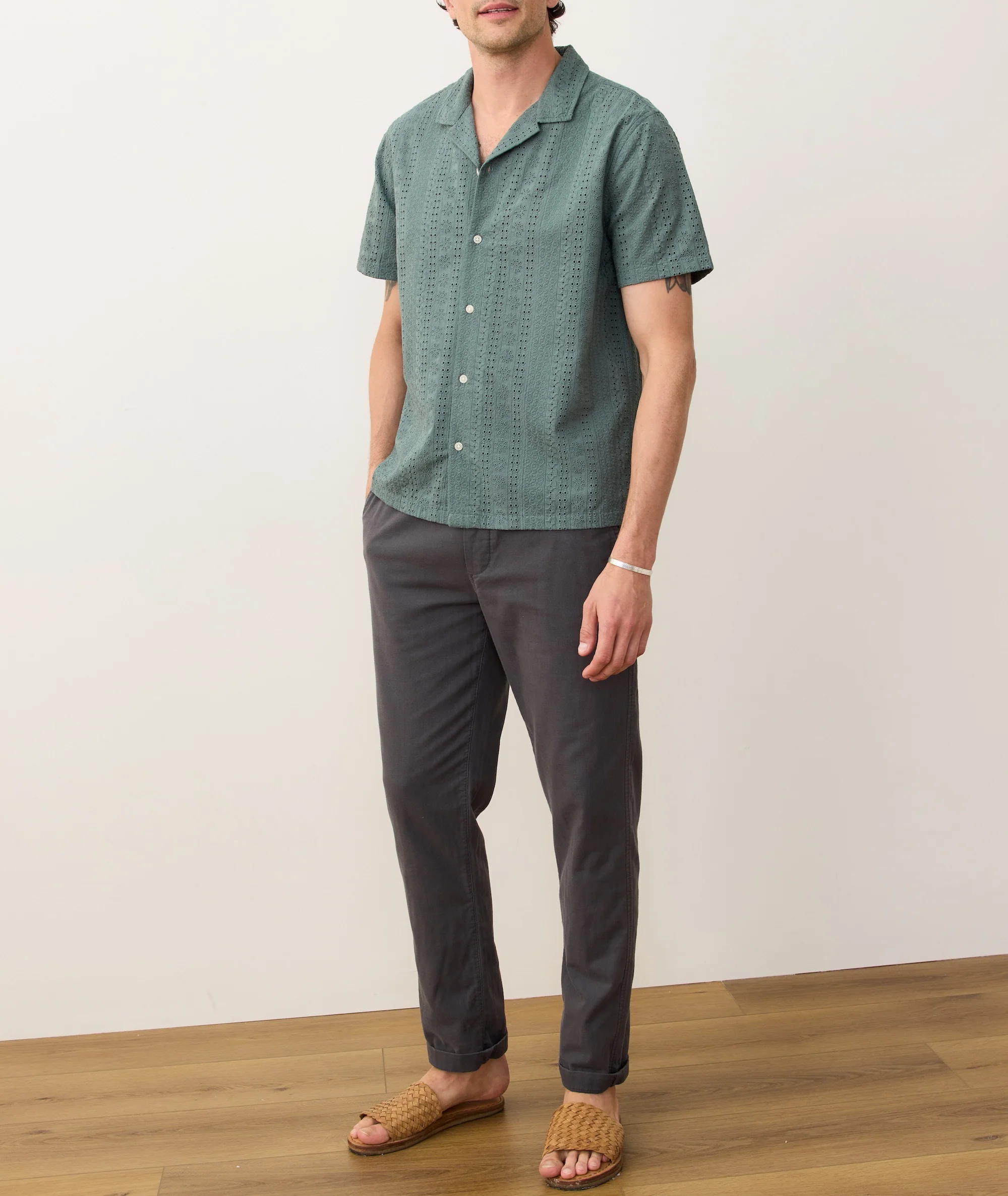 Zane Eyelet Resort Shirt - Image 6