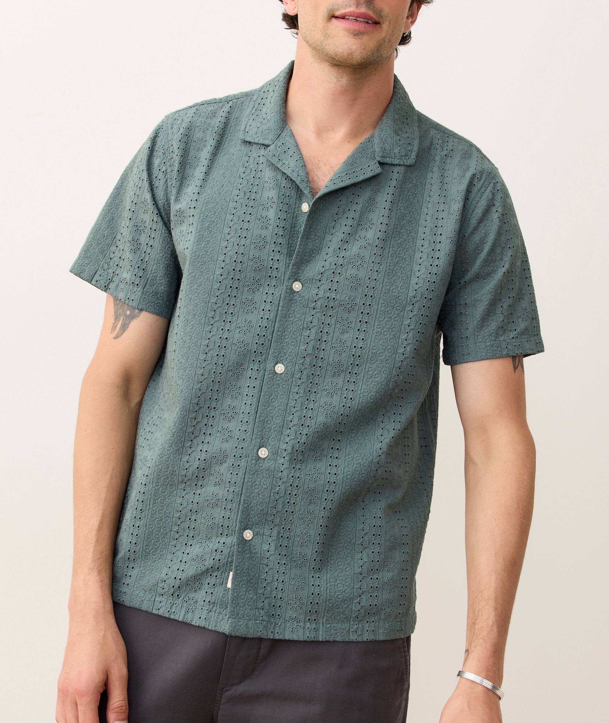 Zane Eyelet Resort Shirt - Image 2