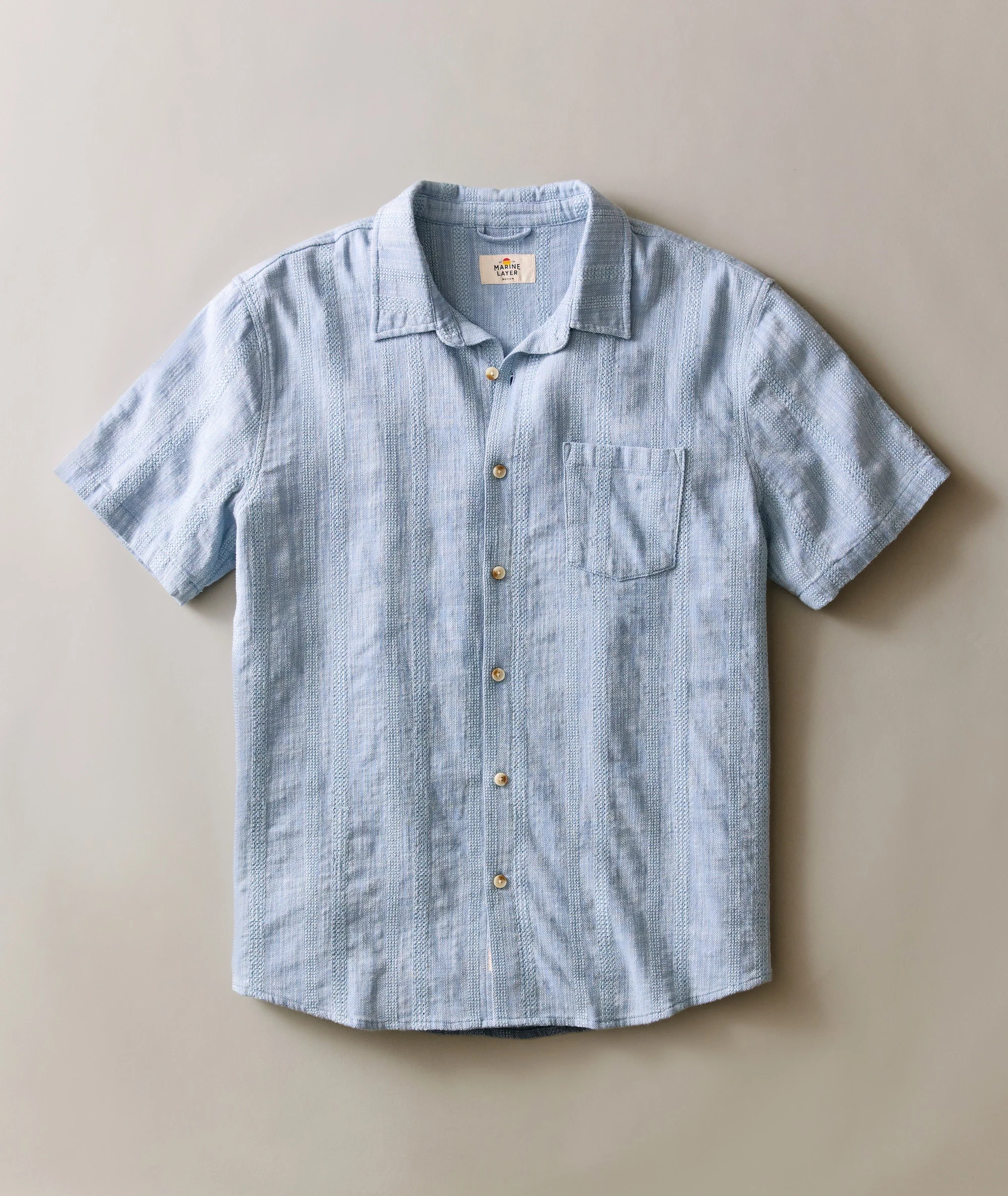 Stretch Selvage Short Sleeve Shirt