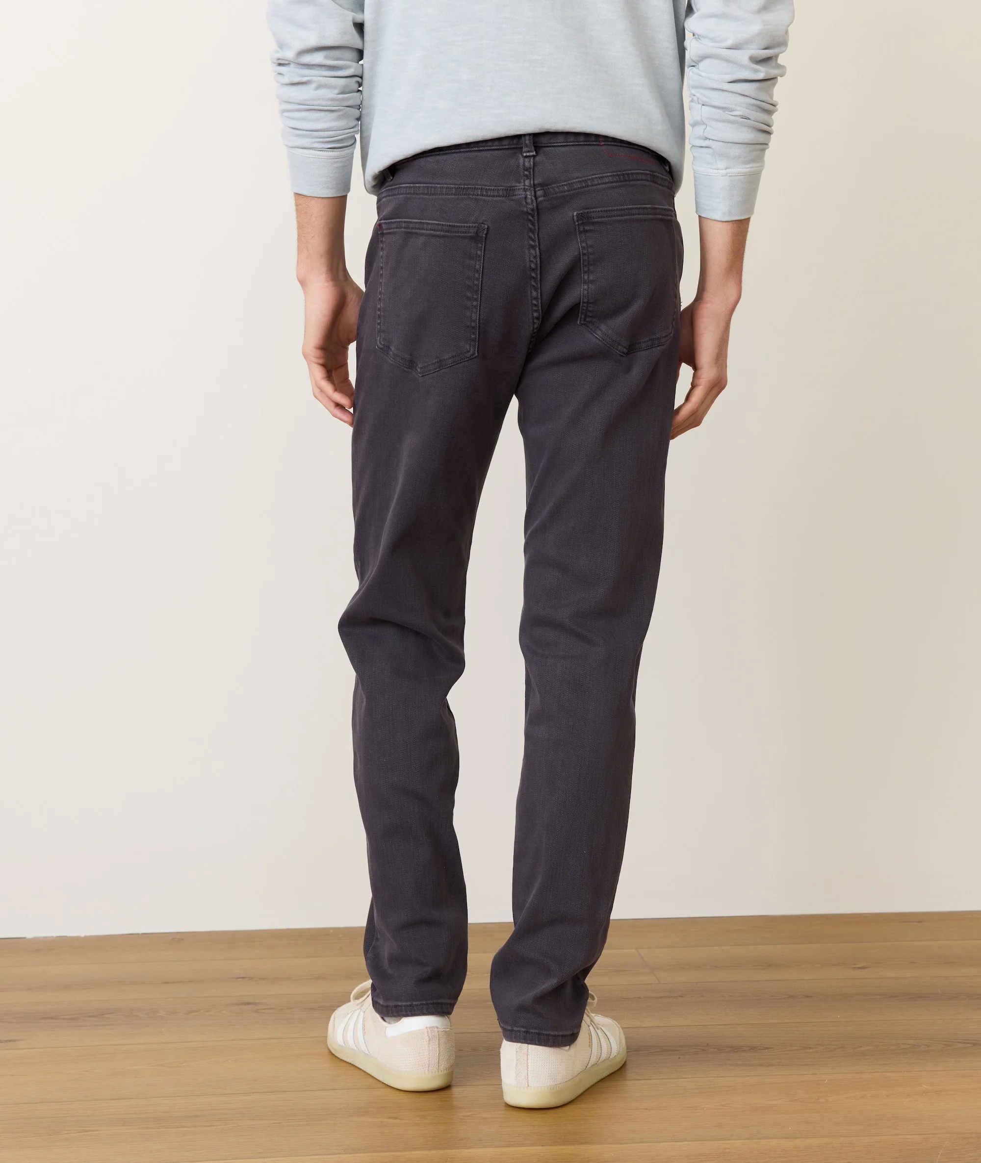 5 Pocket Slim Straight Twill Pant - Image 3
