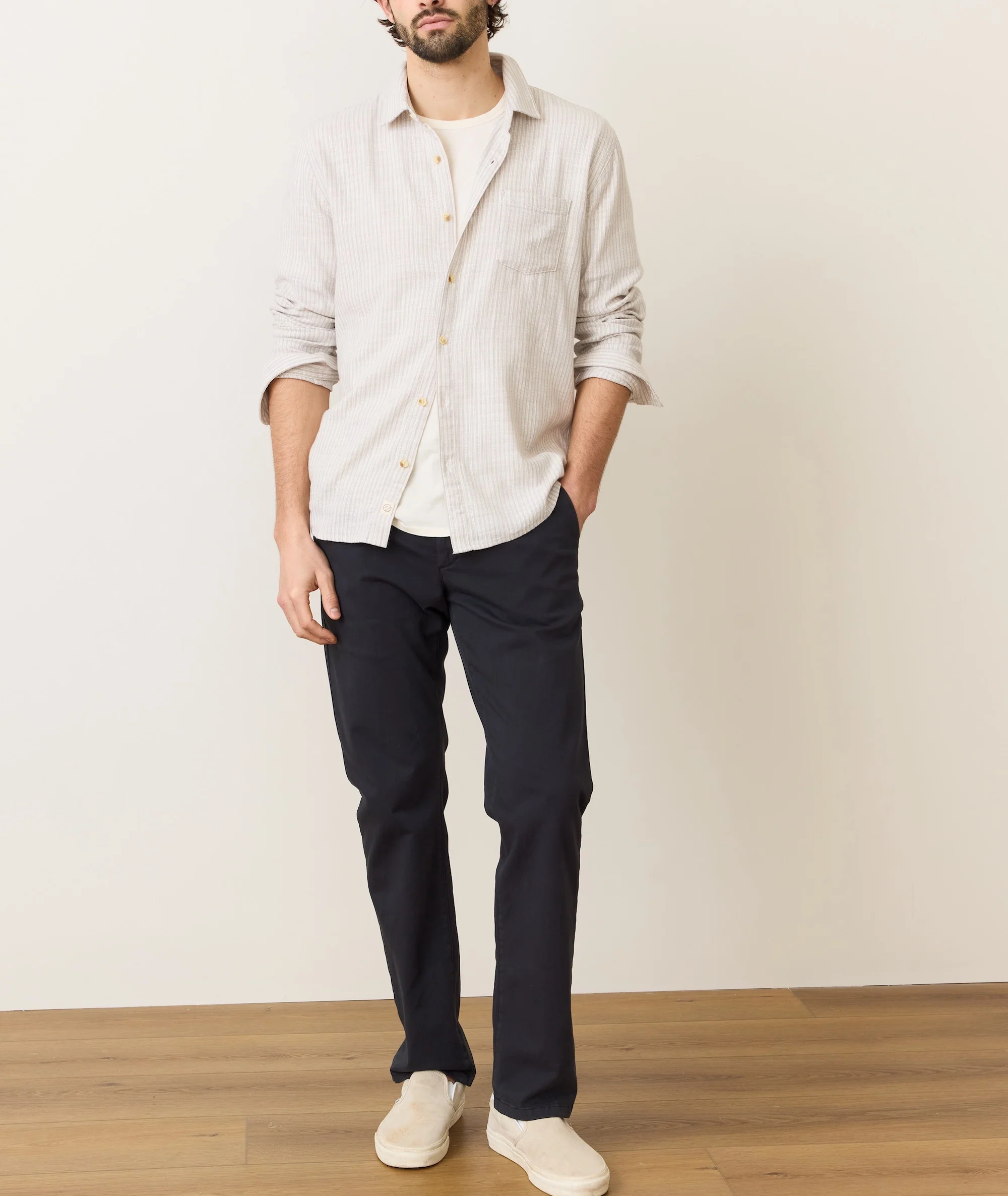 Stretch Selvage Long Sleeve Shirt - Image 2