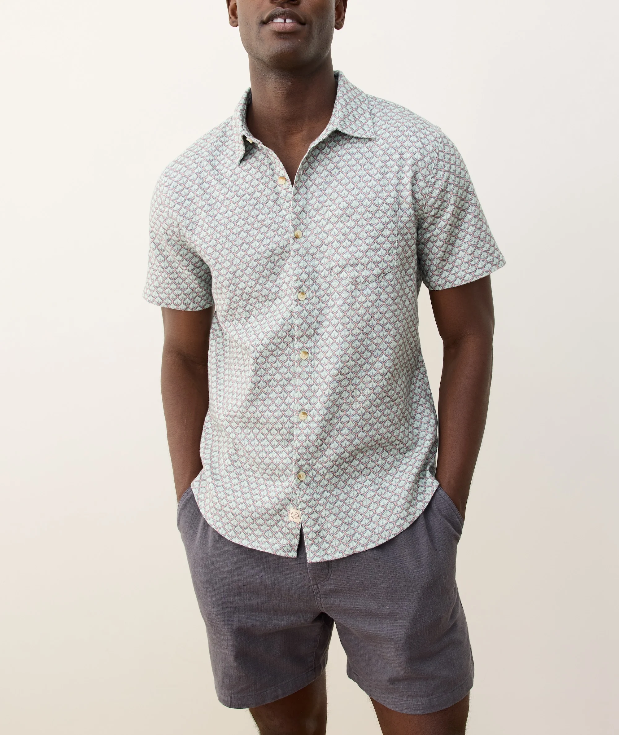 Stretch Selvage Short Sleeve Shirt - Image 2