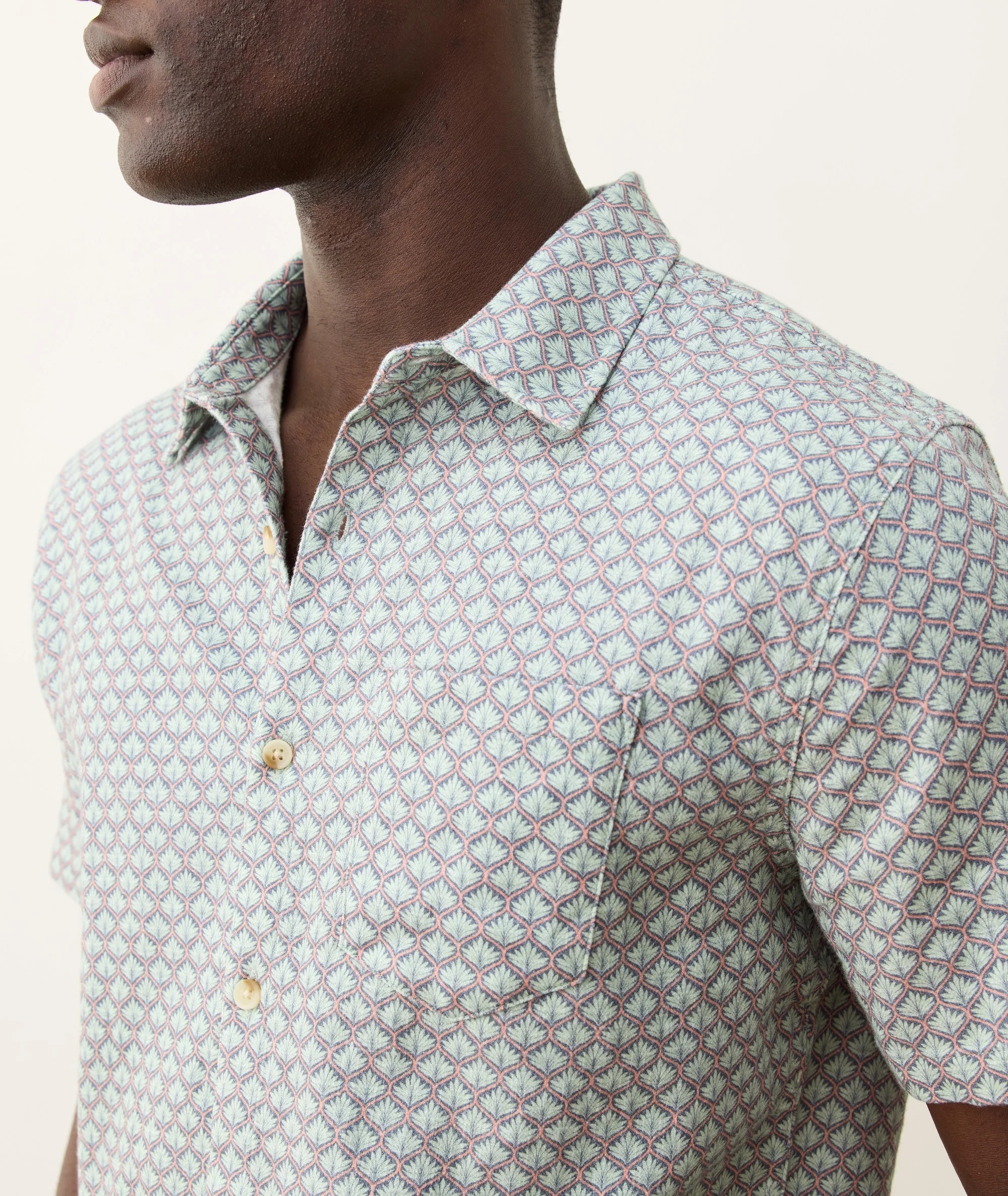 Stretch Selvage Short Sleeve Shirt - Image 4