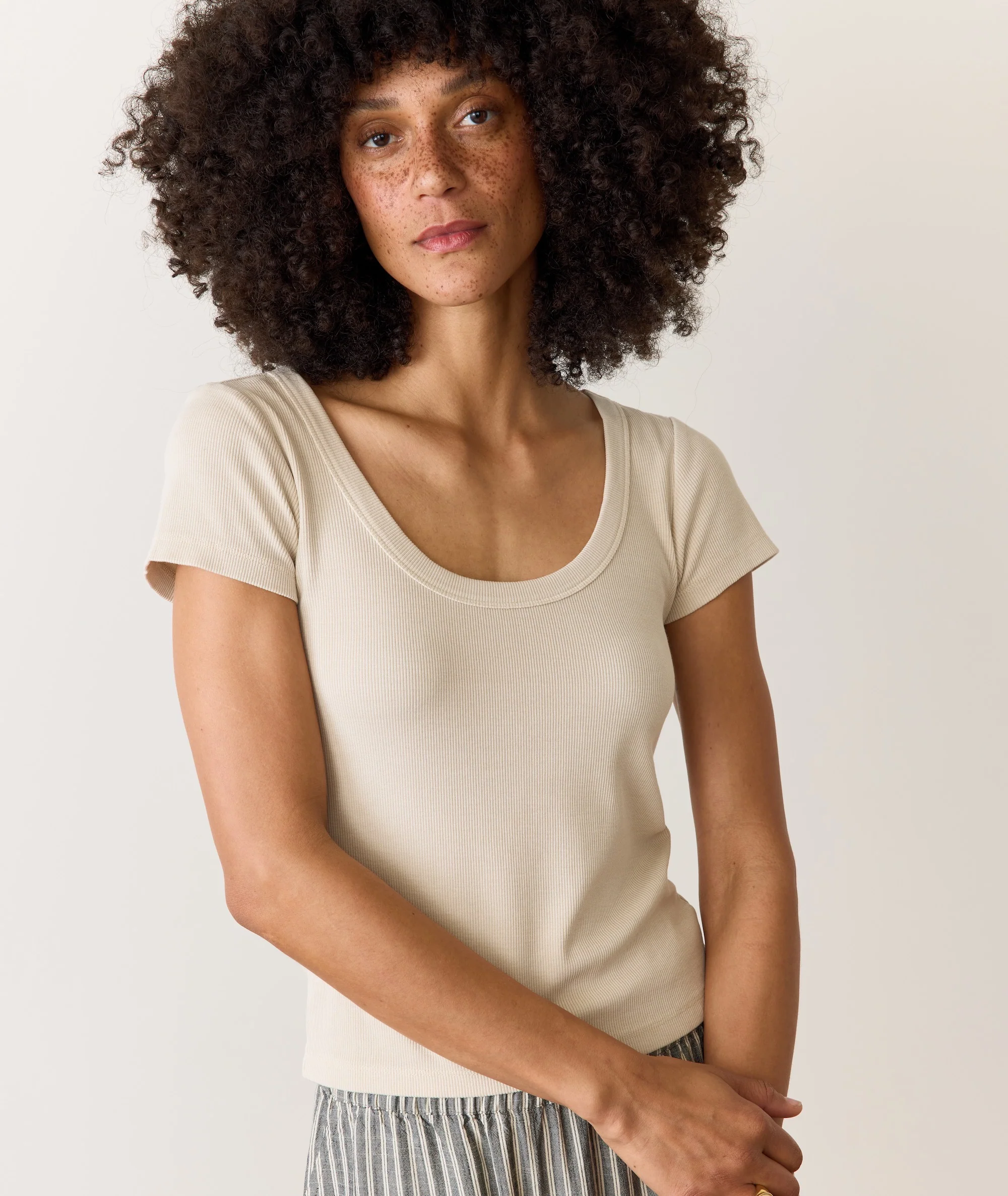 Lexi Rib Sun-In Scoop Tee - Image 2