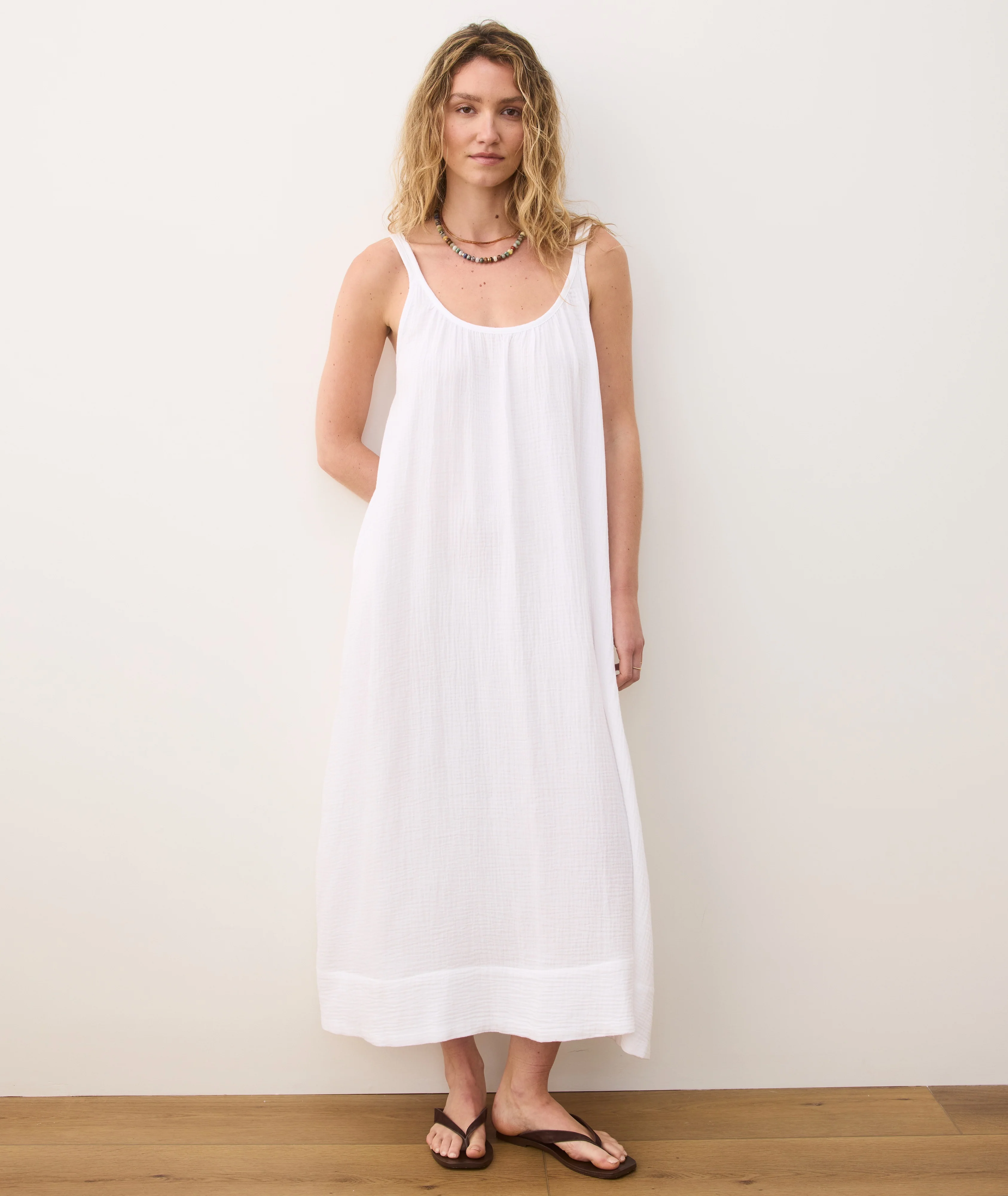 Millie Relaxed Double Cloth Maxi Dress - Image 4