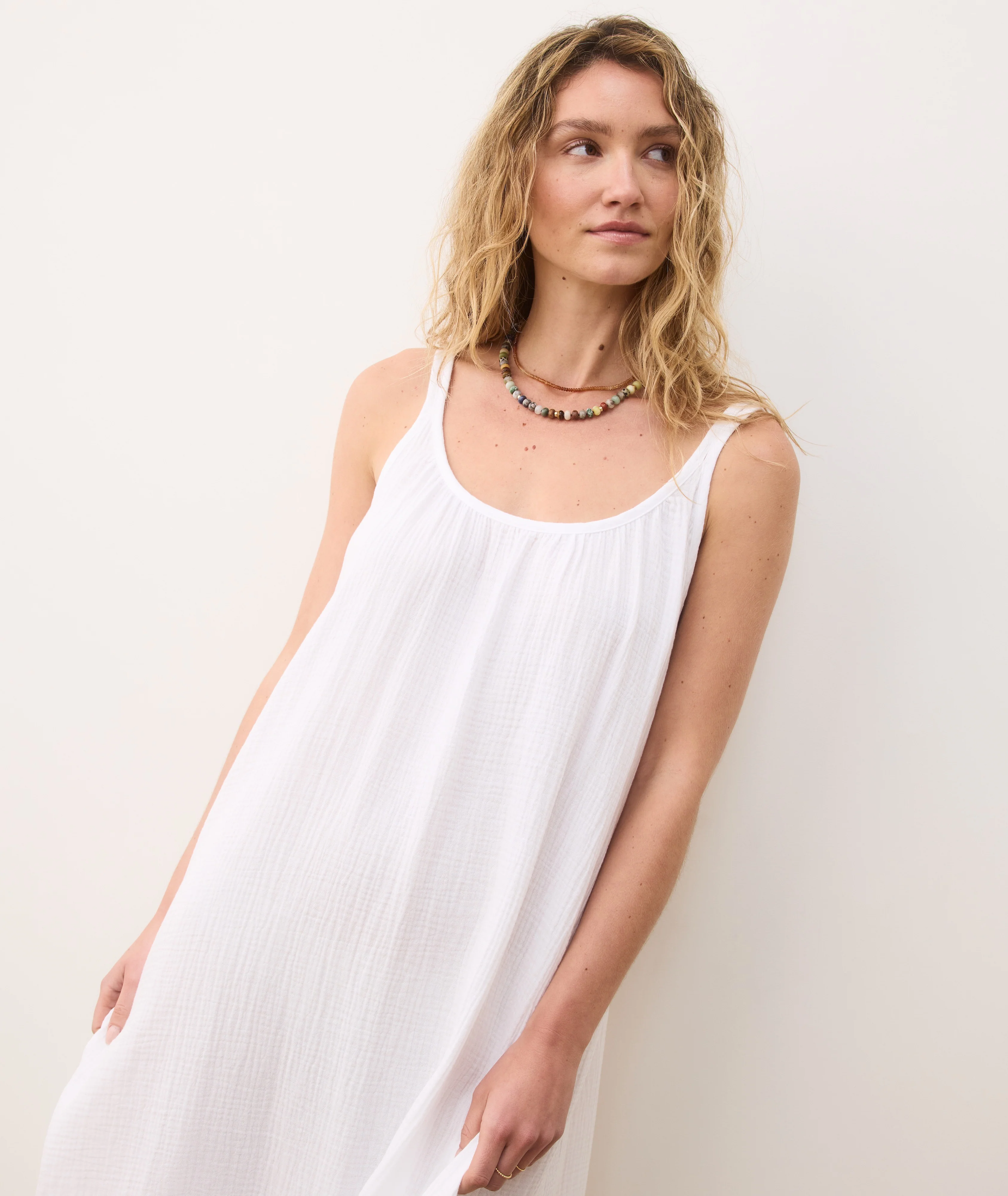 Millie Relaxed Double Cloth Maxi Dress - Image 3