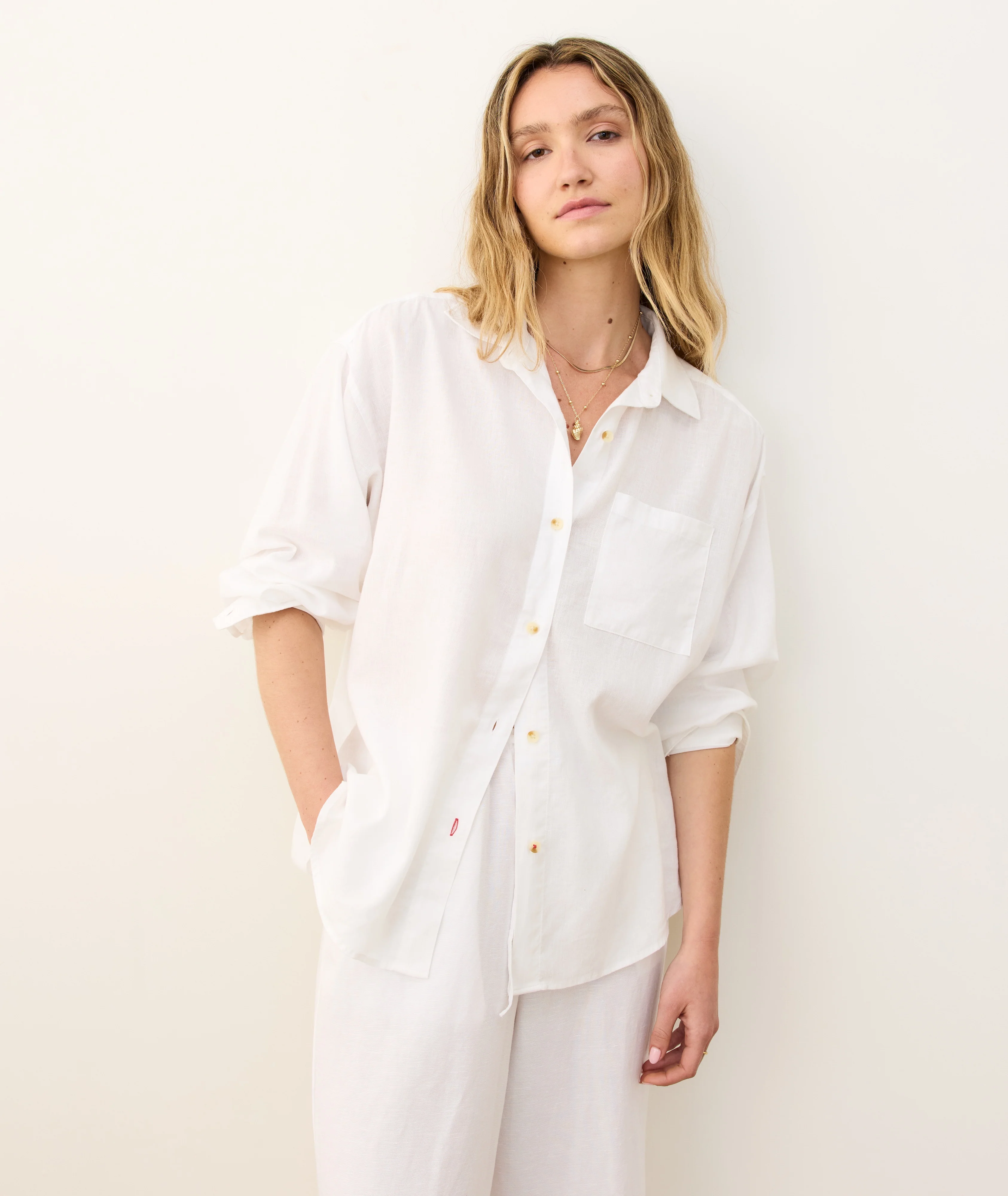 Gracey Oversized Linen Shirt - Image 2