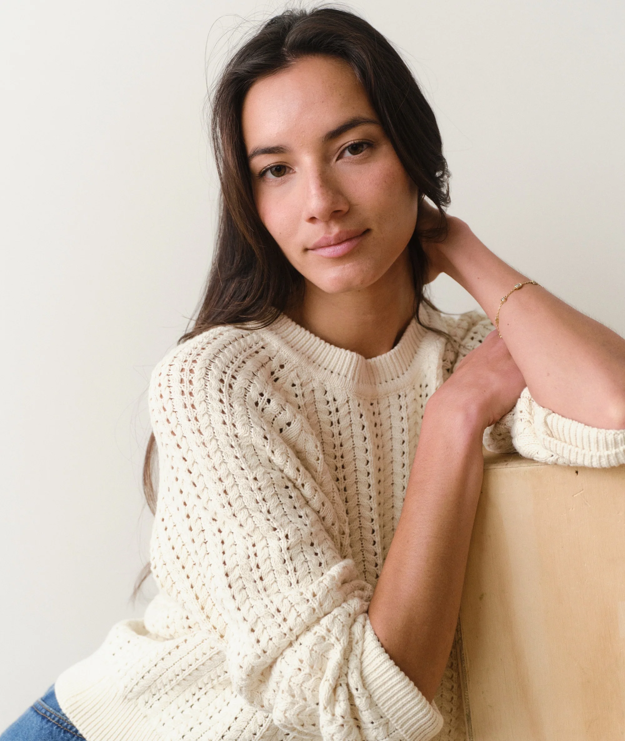 Mina Pointelle Sweater