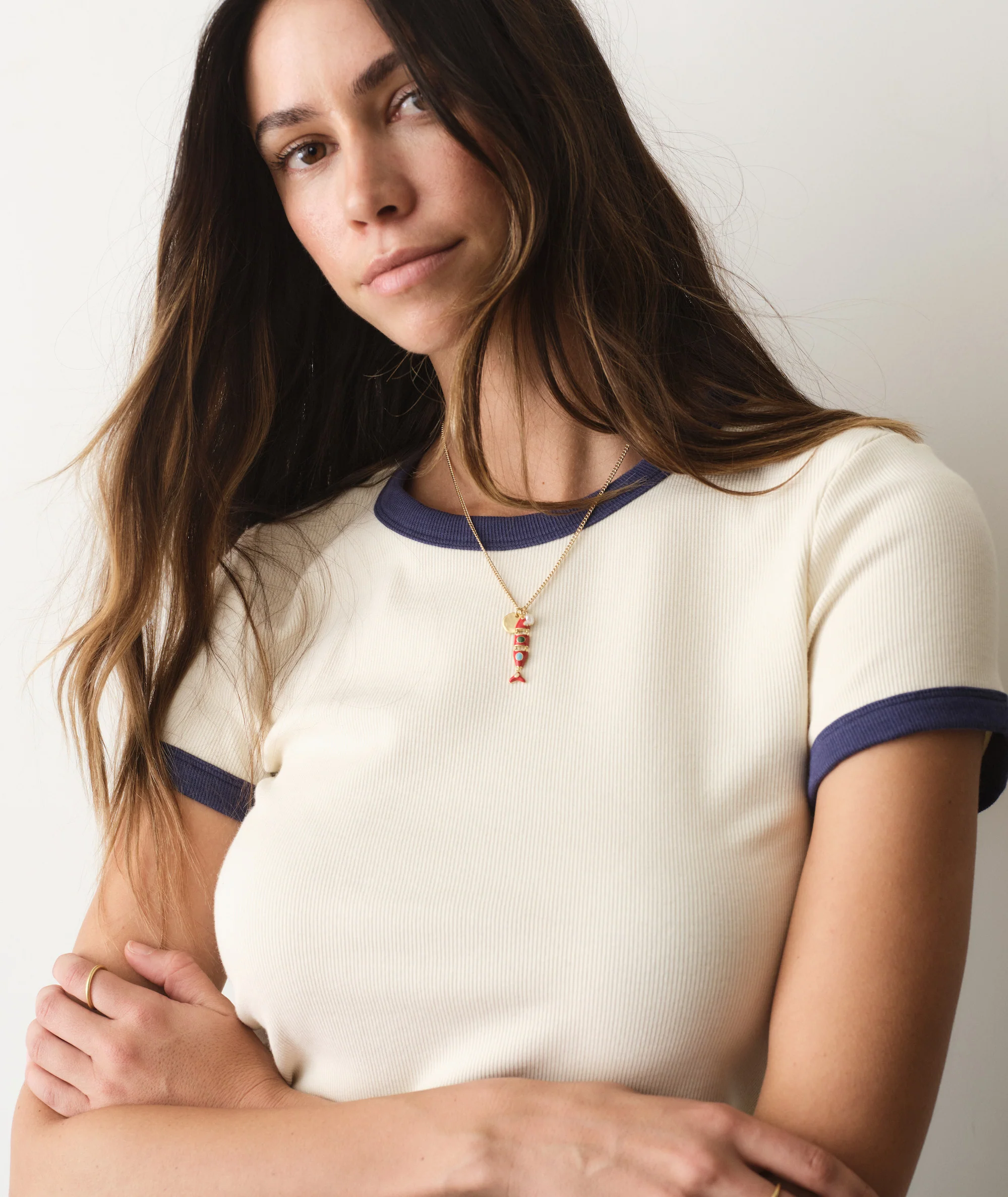 Lexi Rib Ringer Tee - Image 2