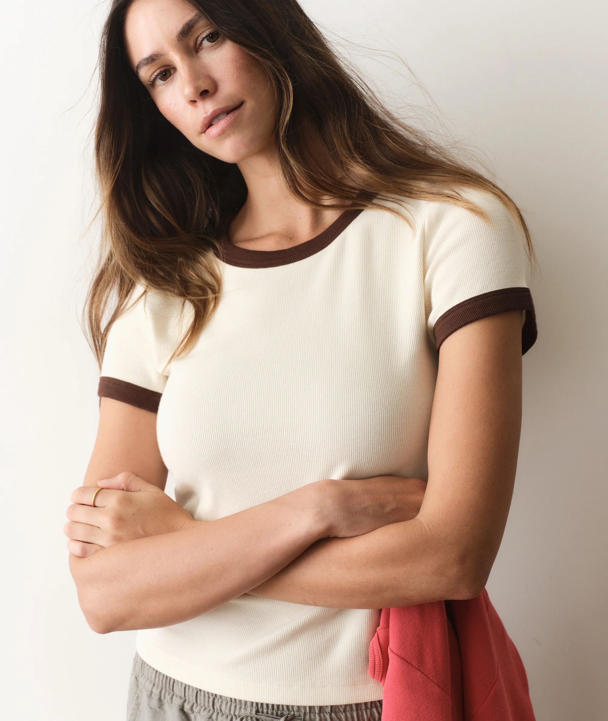 Lexi Rib Ringer Tee - Image 2