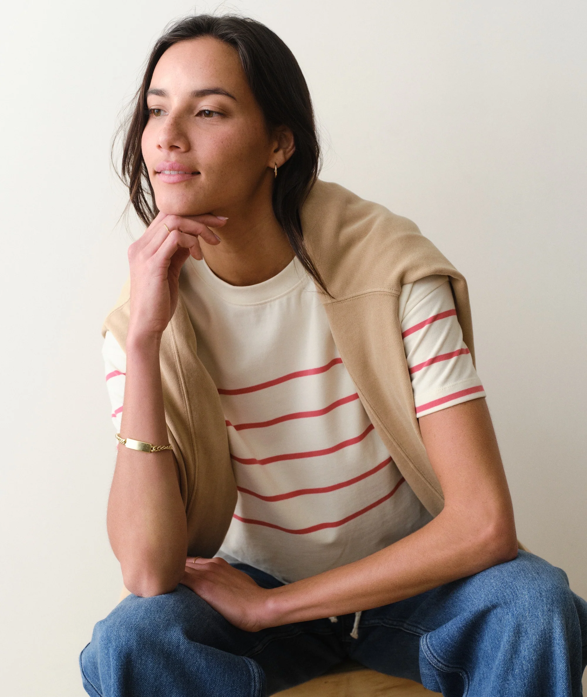 Luxe Sueded Tee