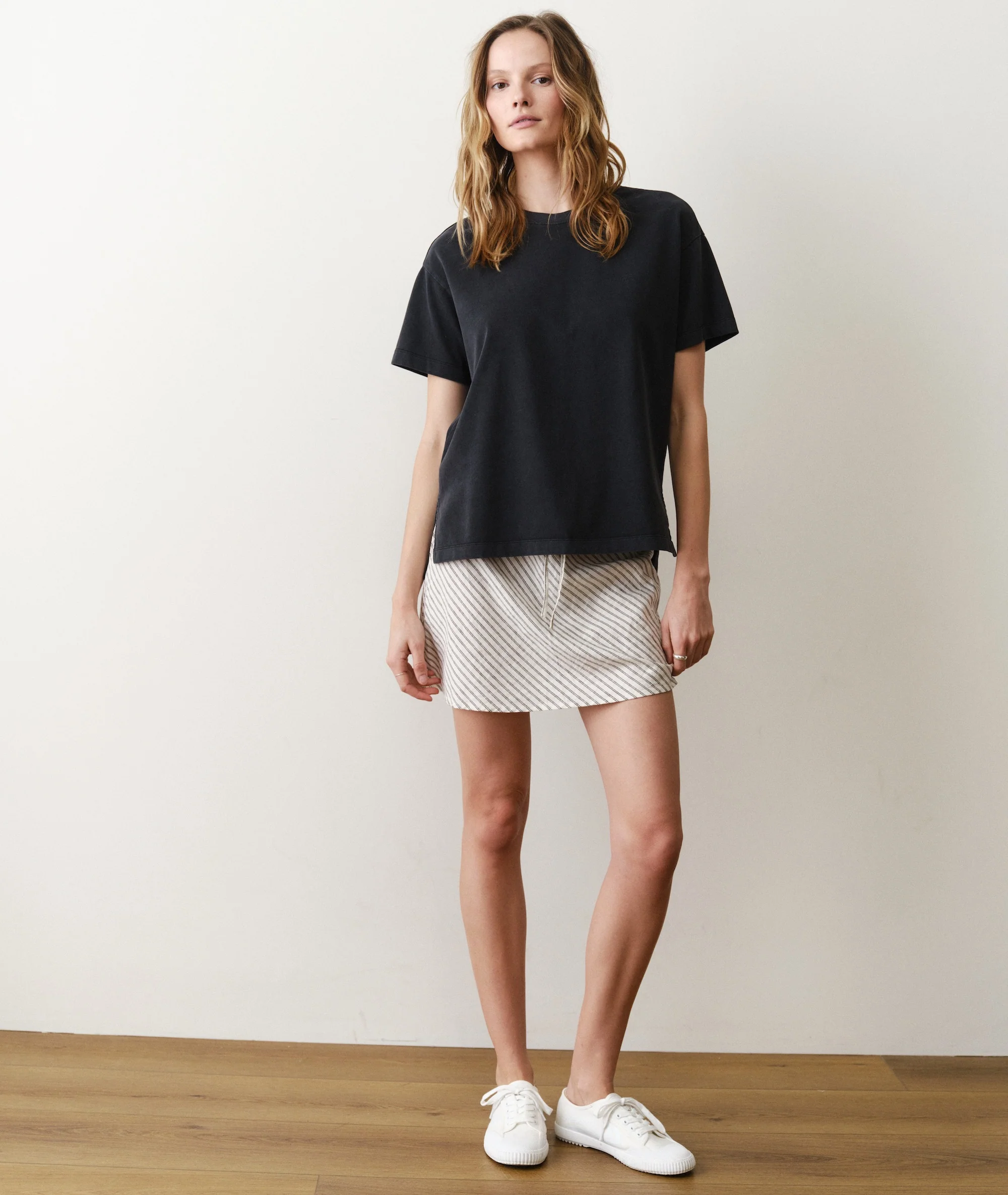 Luxe Sueded Oversized Crew Tee - Image 4