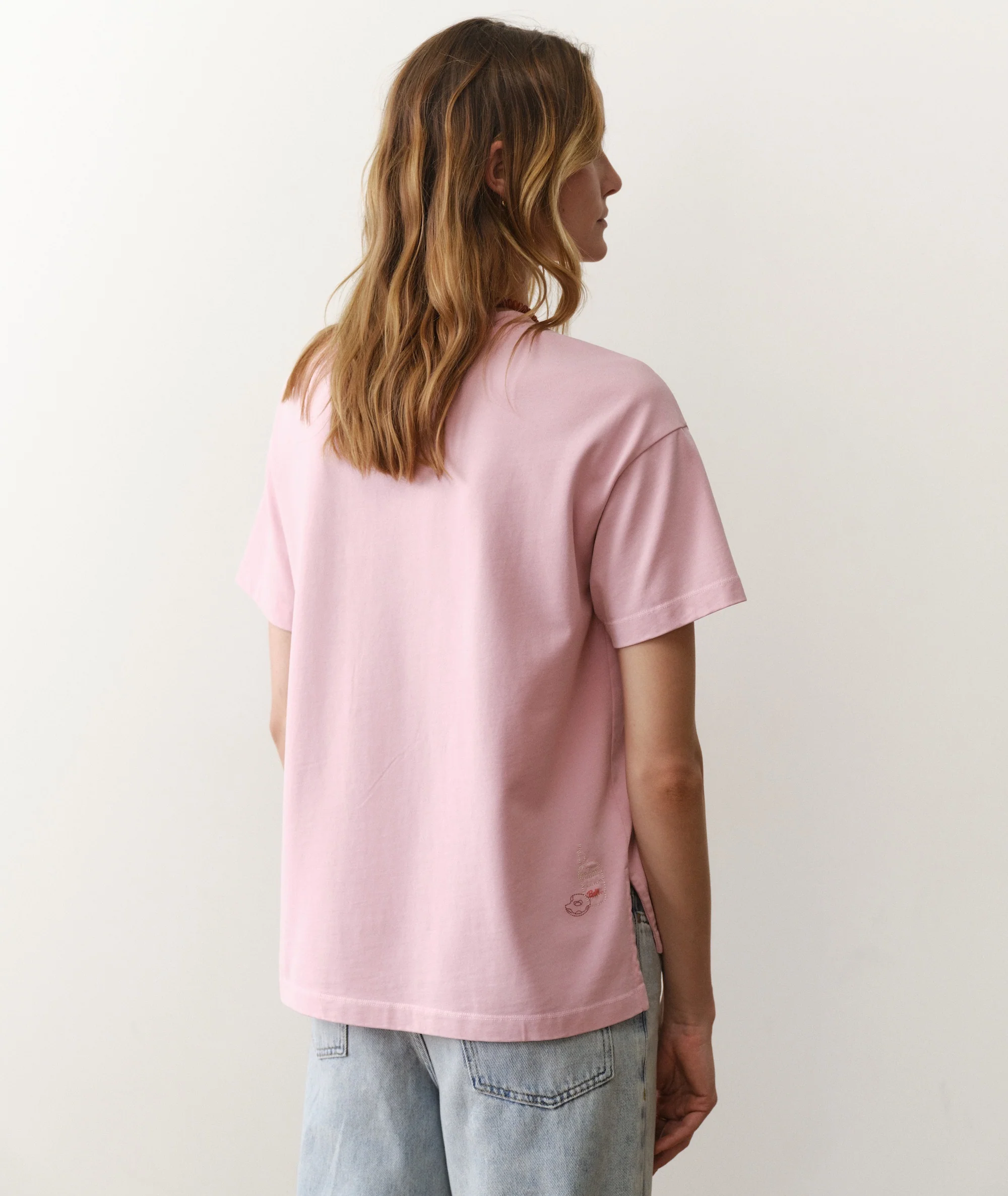 Luxe Sueded Oversized Crew Tee - Image 6