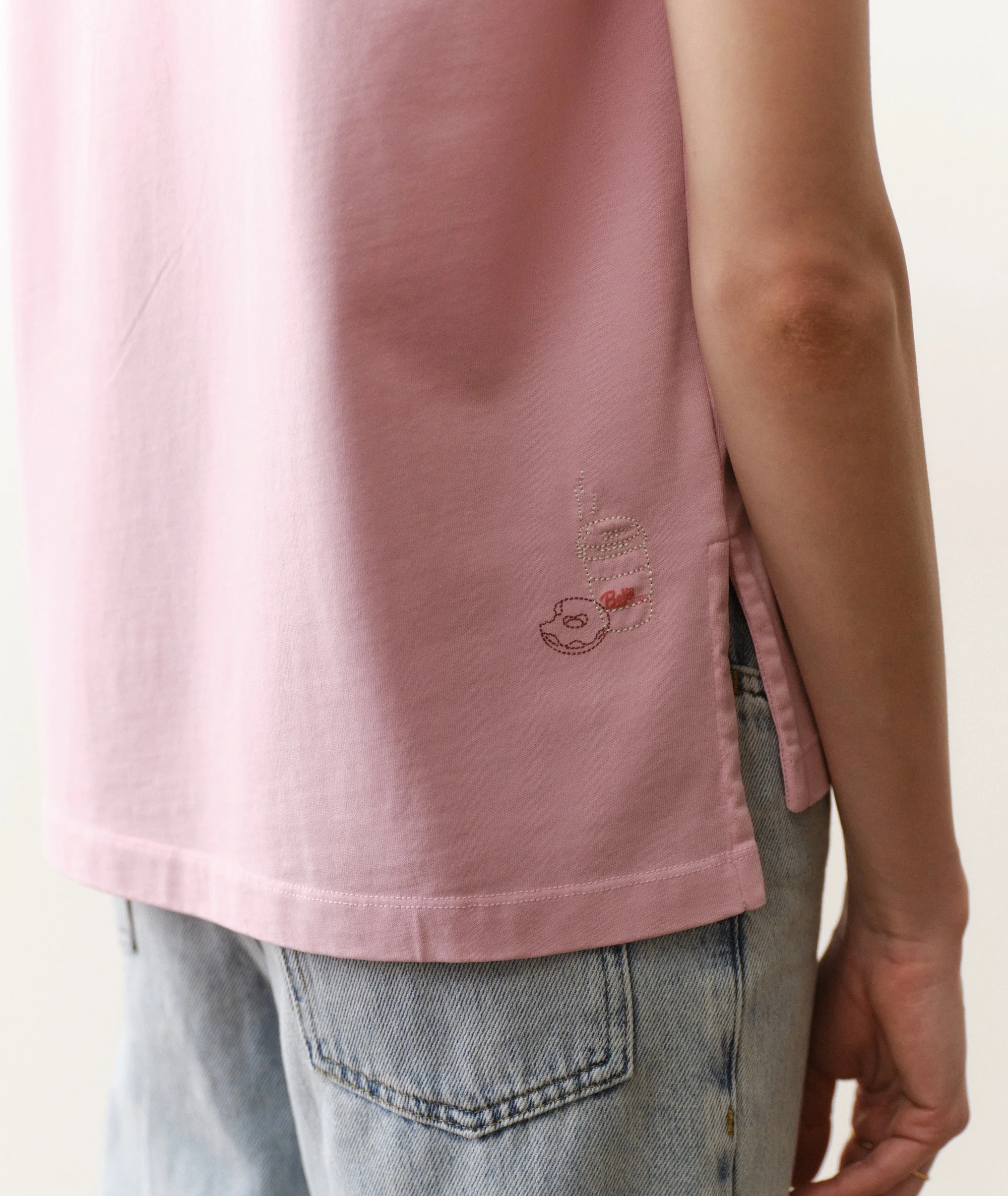 Luxe Sueded Oversized Crew Tee - Image 5