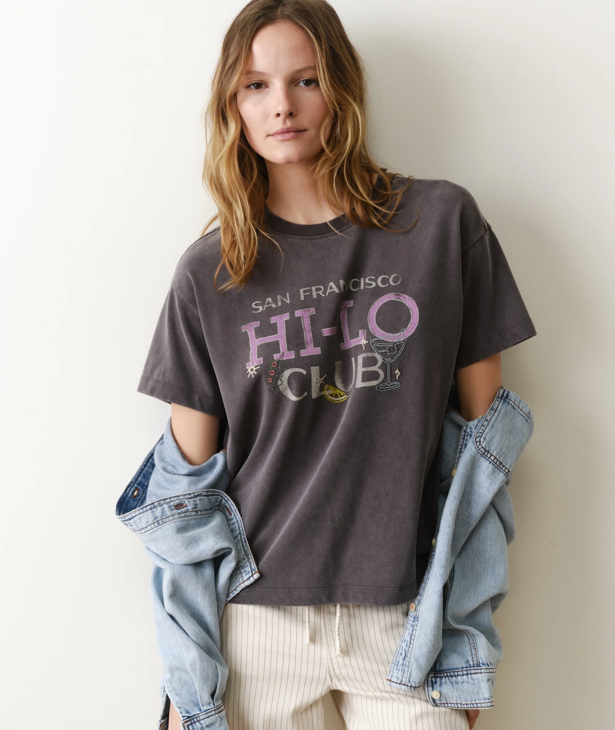 Luxe Sueded Oversized Crew Tee - Image 3