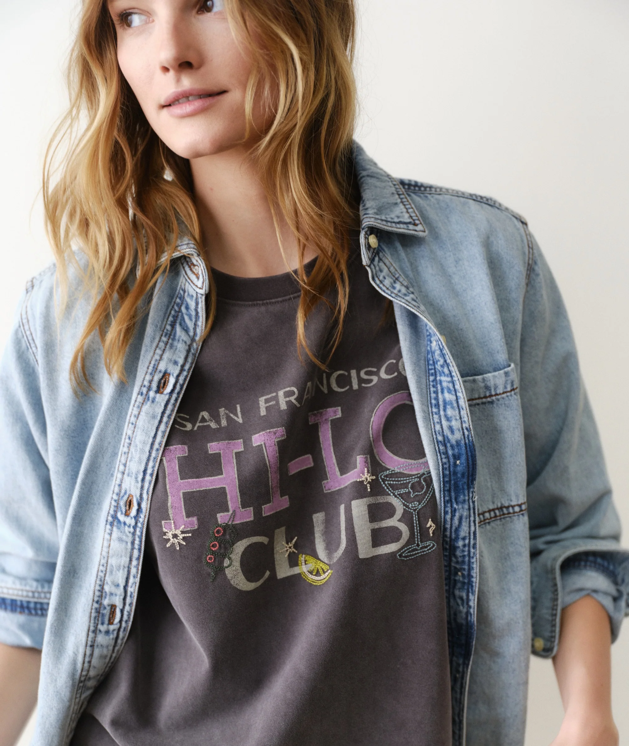 Luxe Sueded Oversized Crew Tee - Image 5