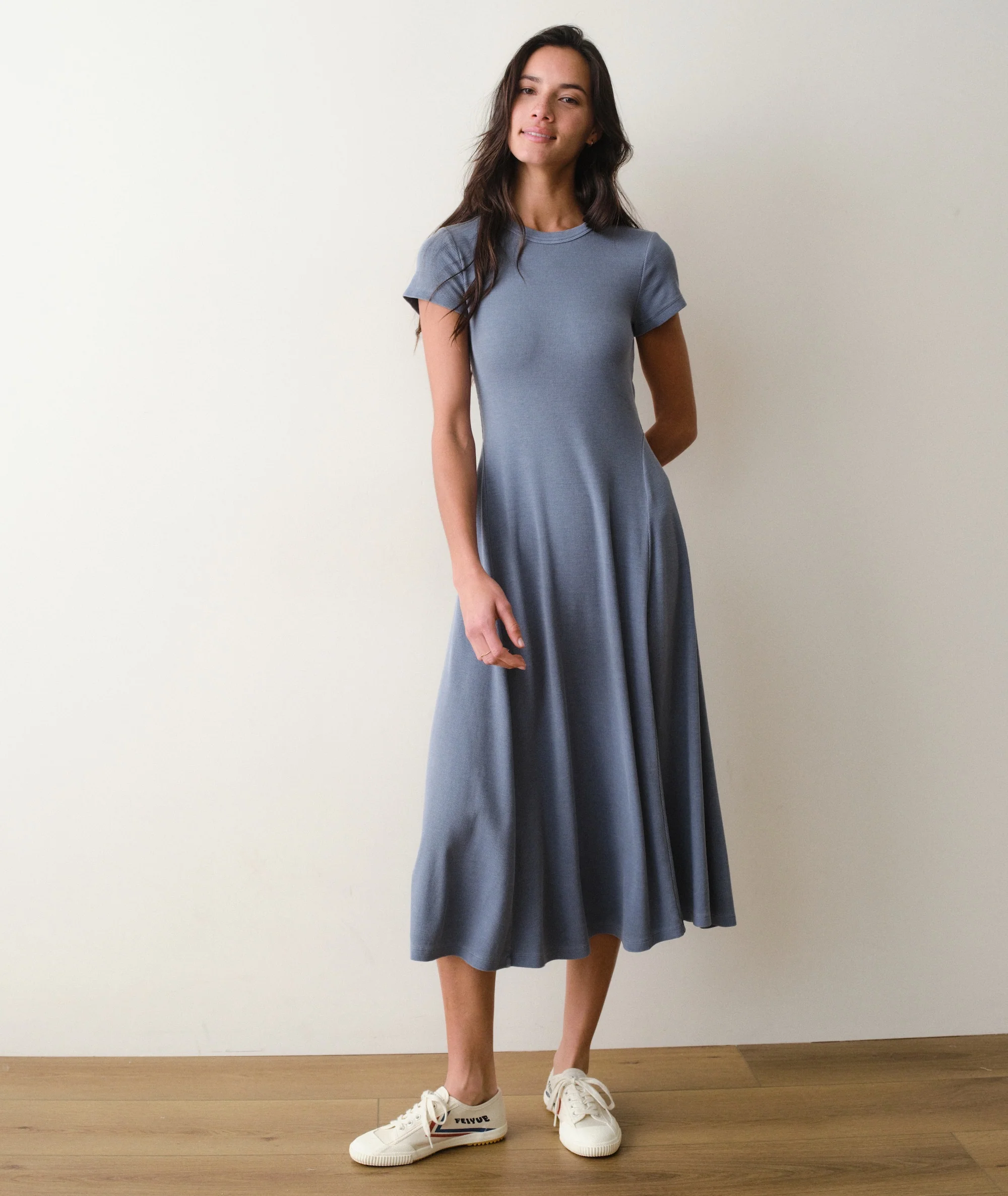 Lexi Short Sleeve Fit & Flare Midi Dress - Image 3