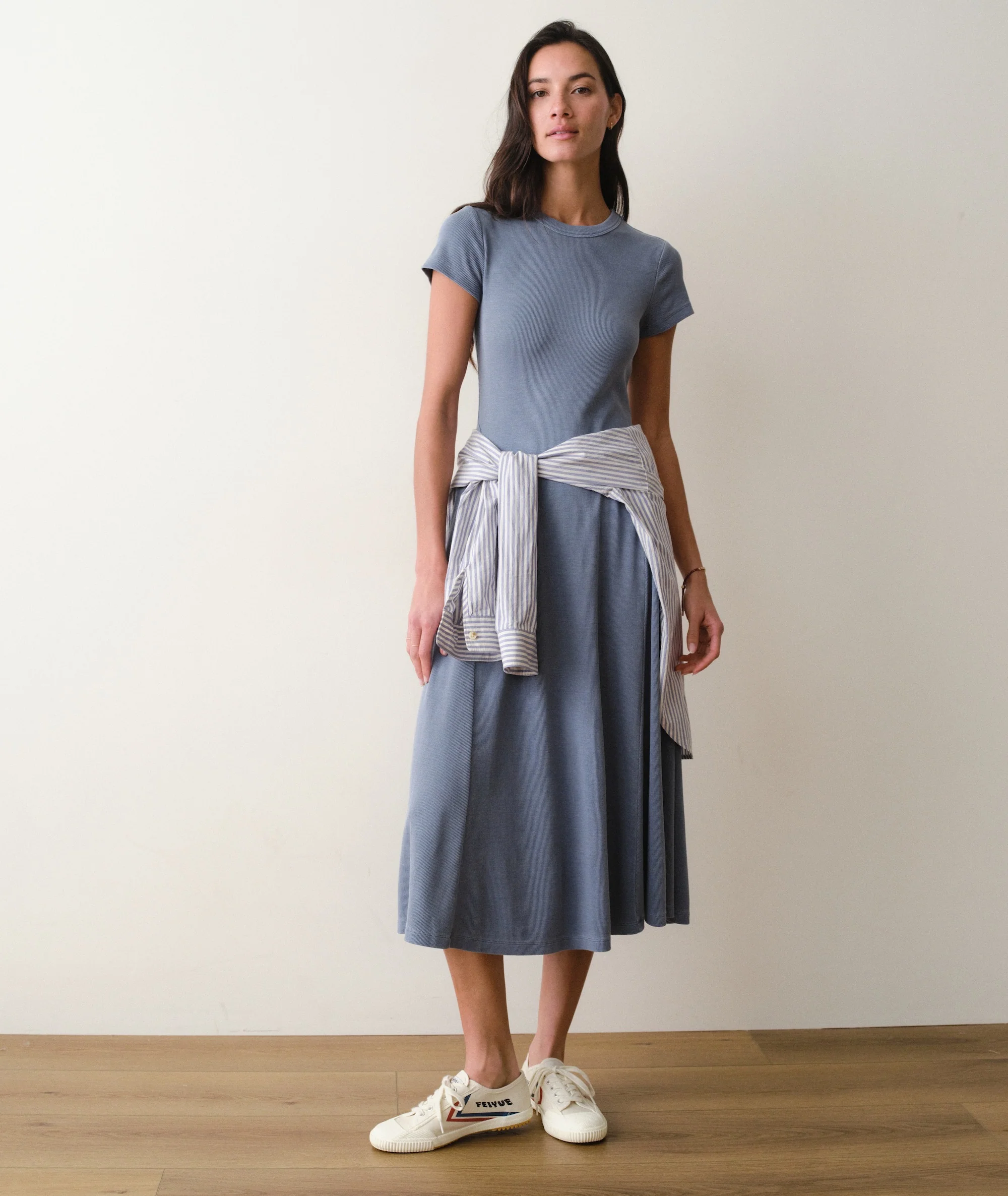 Lexi Short Sleeve Fit & Flare Midi Dress - Image 2
