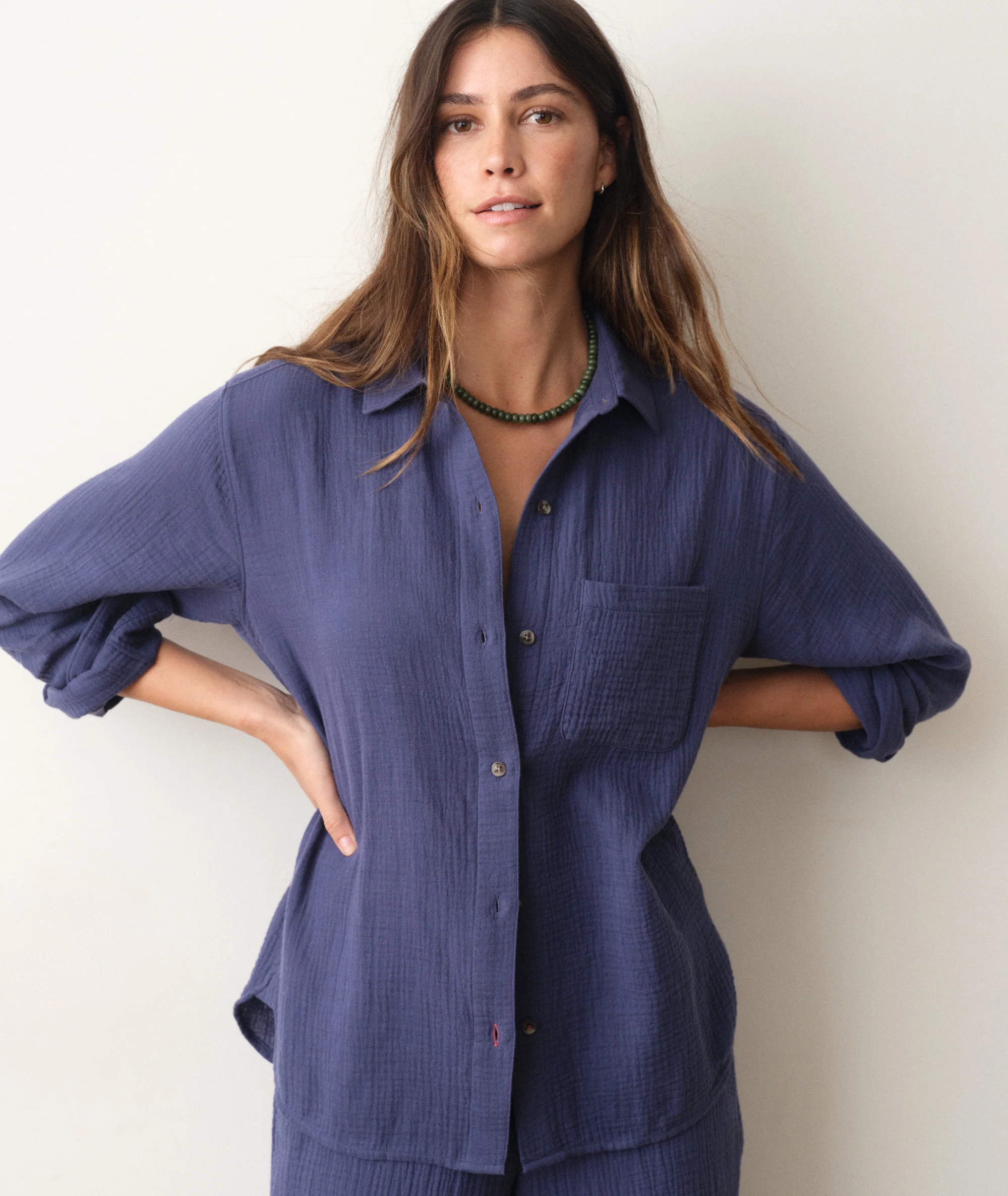 Jane Relaxed Double Cloth Shirt